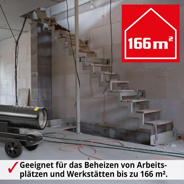 HECHT Diesel Heizkanone 3021 Heizkanone geeignet für werkstätte und Arbeitsplätzen