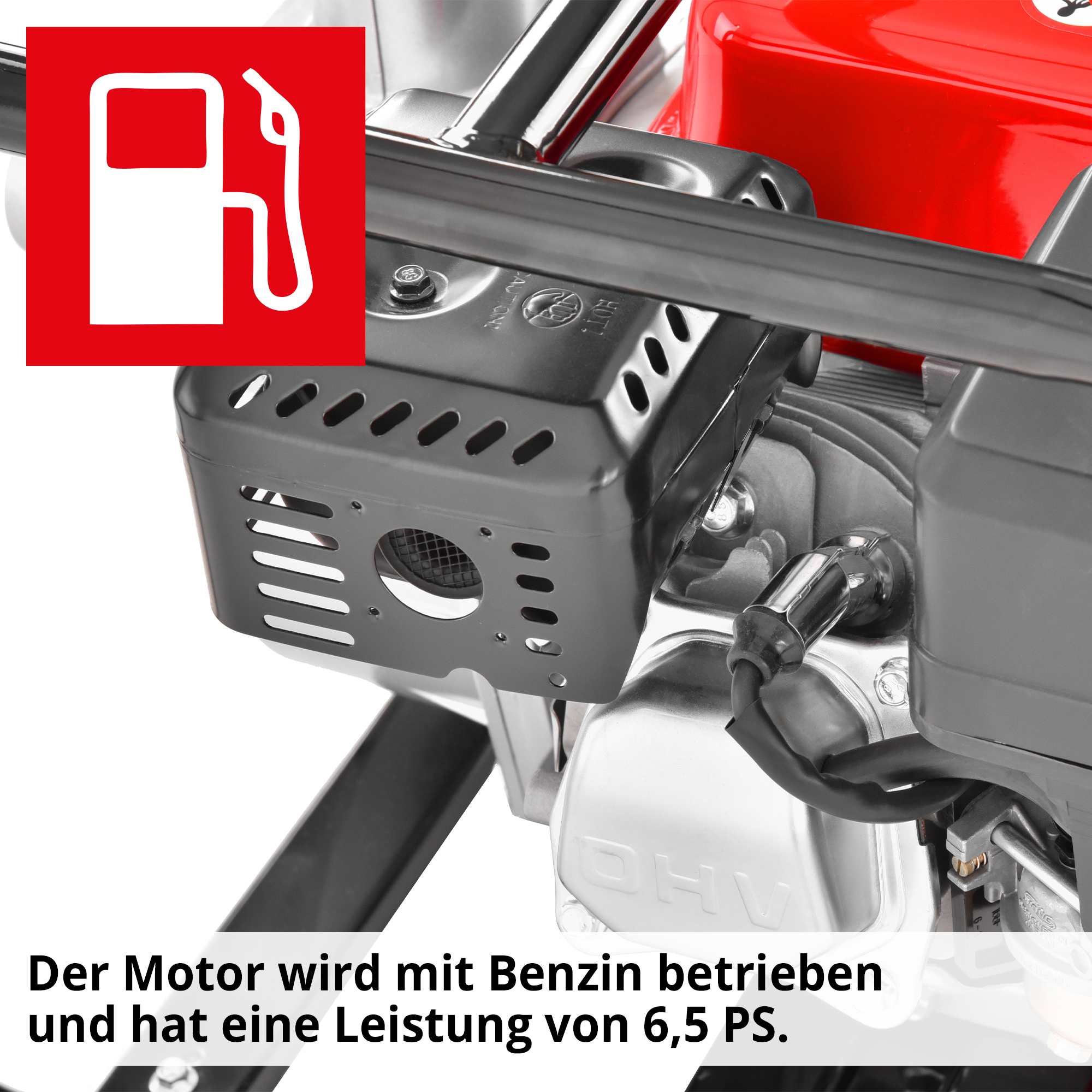 Schmutzwasserpumpe; Benzinmotor mit 6,5 PS Leistung