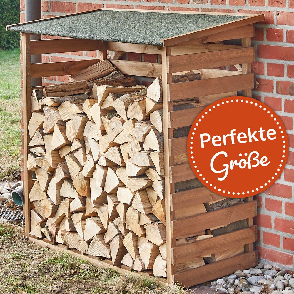 Brennholzregal Fire; Perfekte Größe, 0,73 Kubikmeter Platz