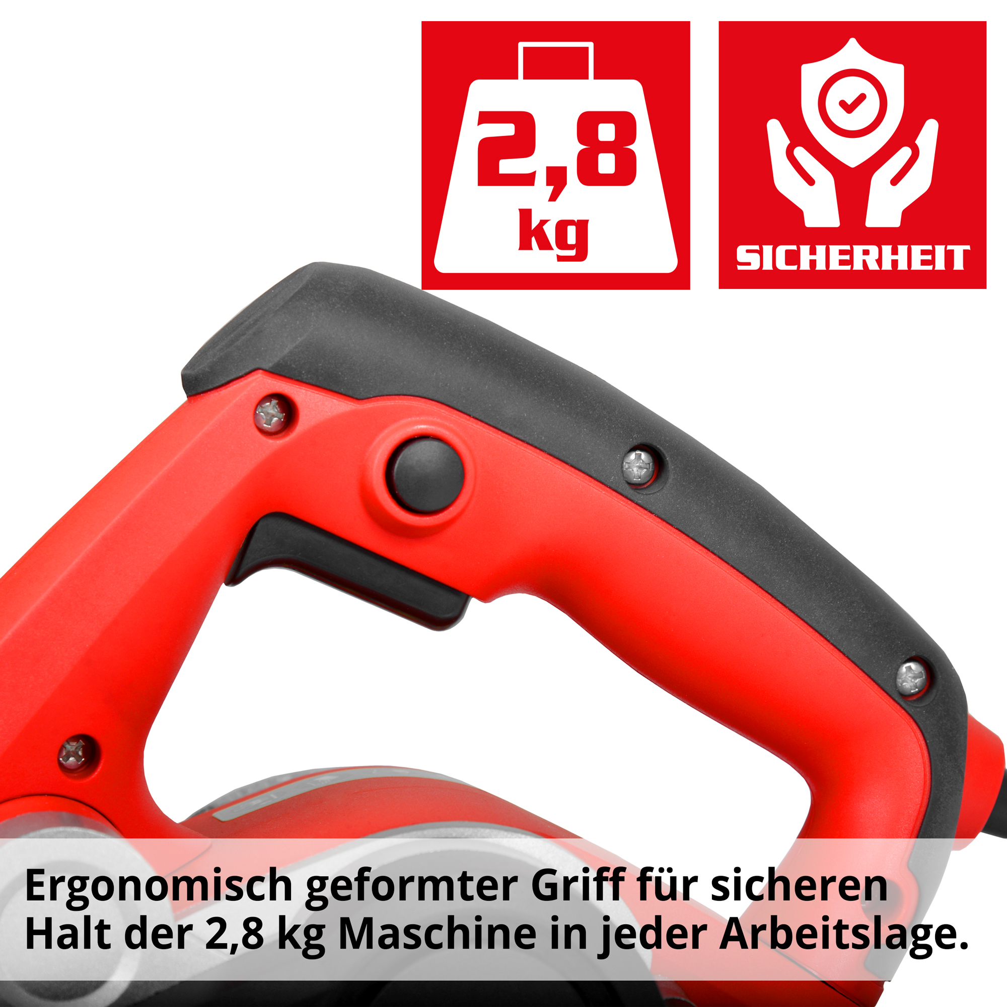 HECHT Elektrohobel 1790 ergonomisches Design für einfaches Handhaben