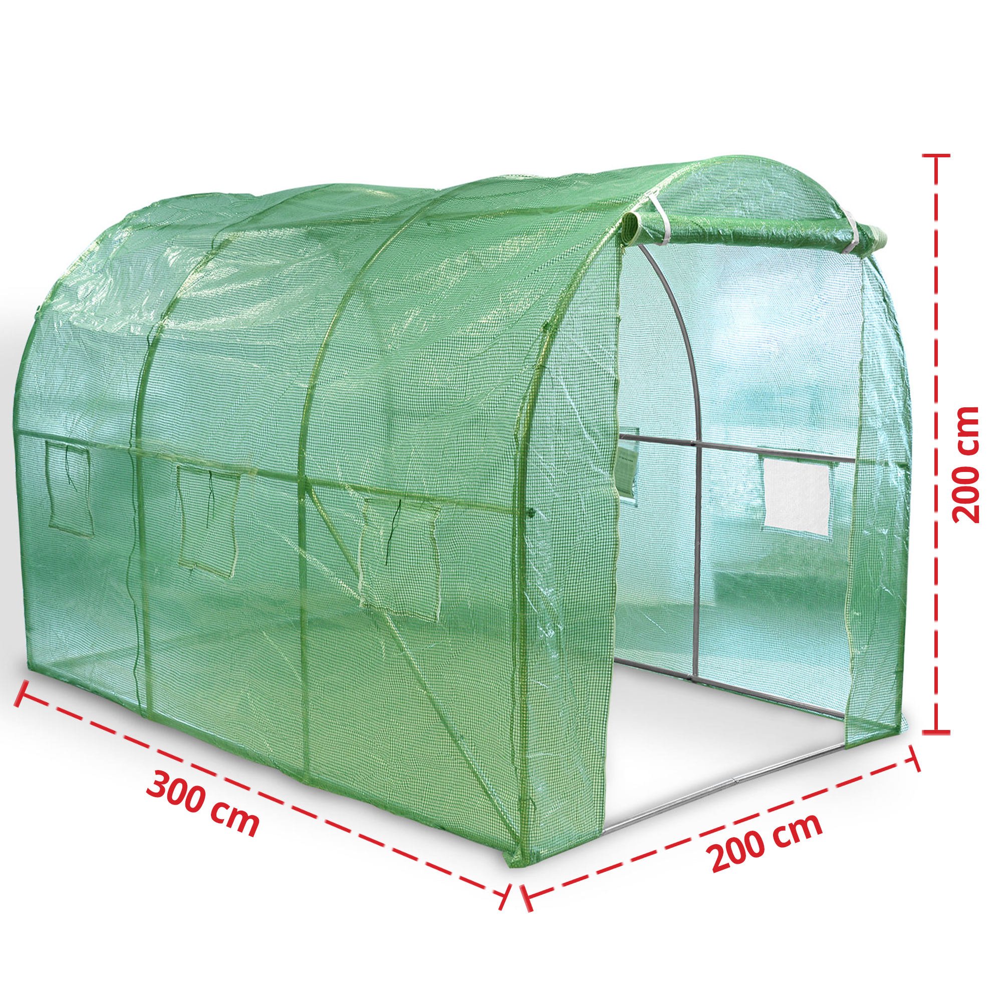 Foliengewächshaus mit 3x2x2 Meter Größe