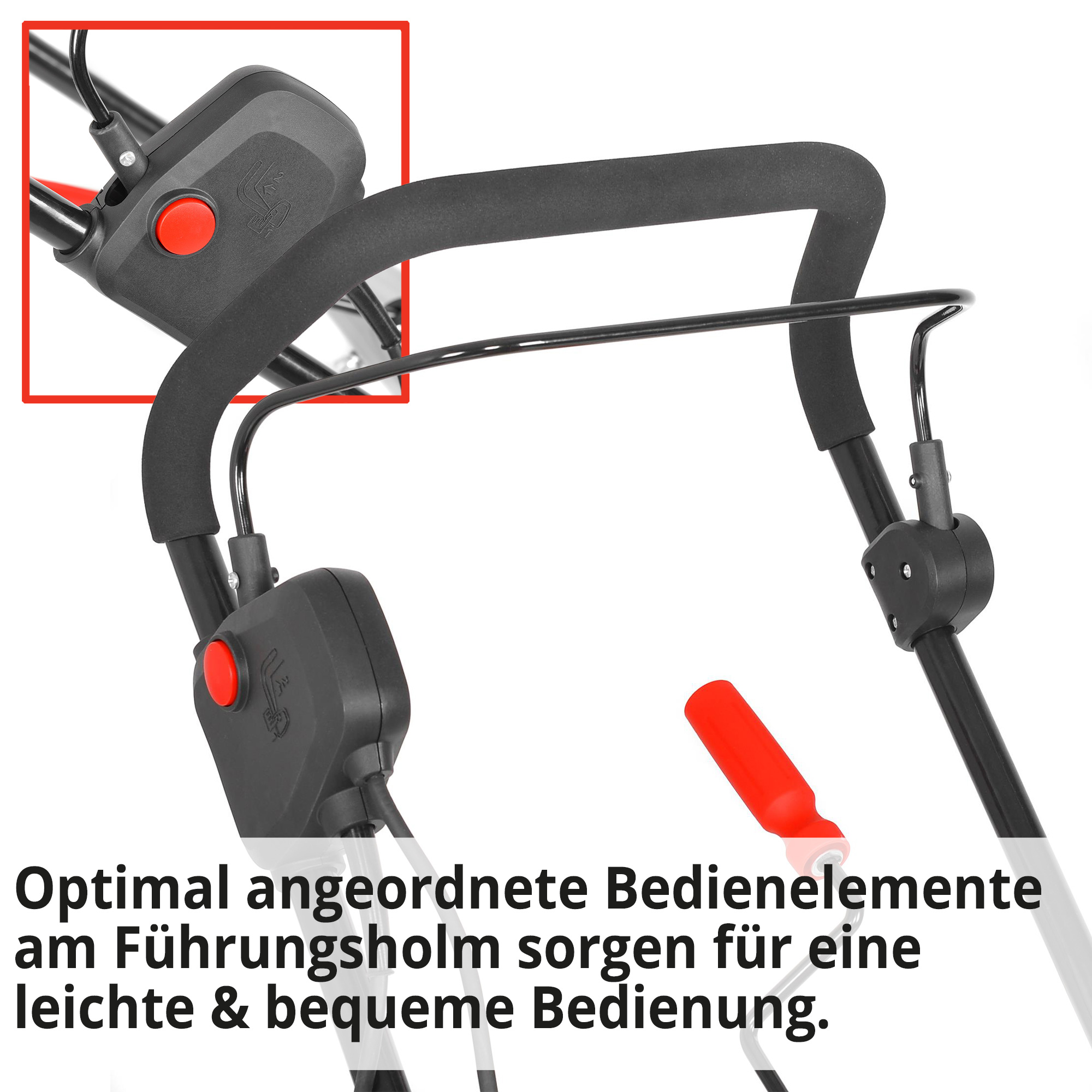 Hecht Elektro-Schneefräse mit ergonomisch angeordneten Bedienelementen 