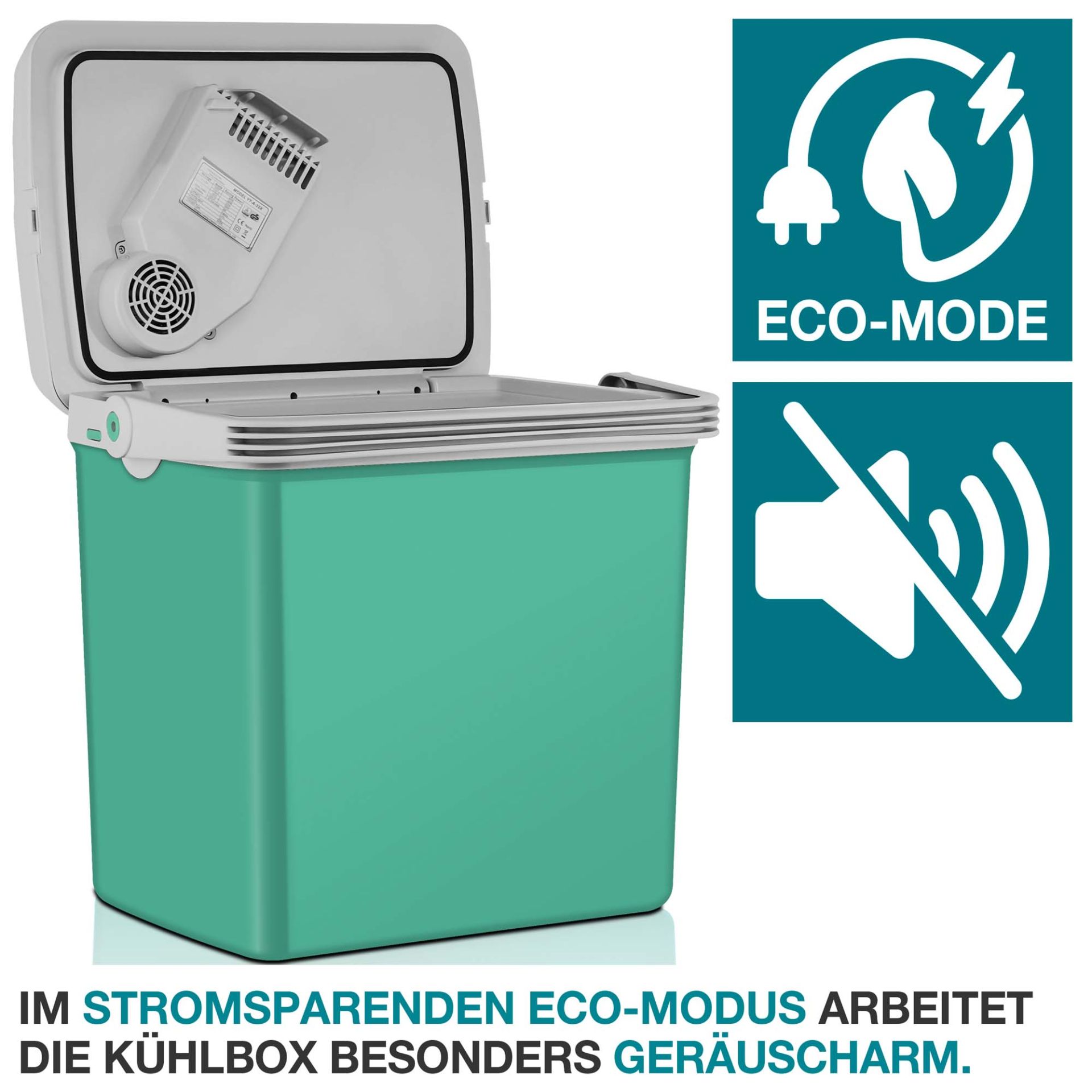 TOM Kühlbox CB-250; Im Stromsparmodus besonders geräuscharm