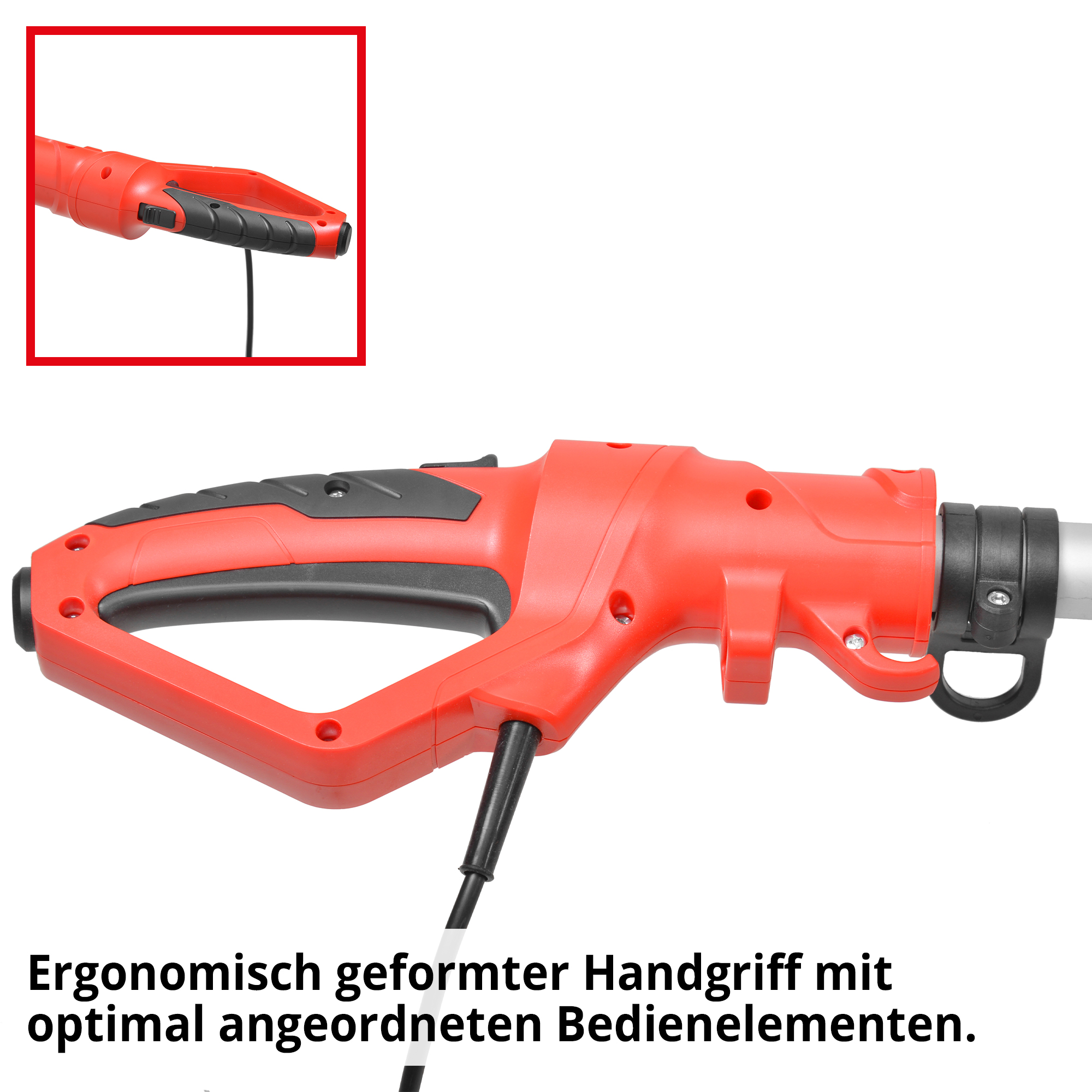 Hochentaster; Ergonomisch geformter Handgriff mit optimal angeordneten Bedienelementen