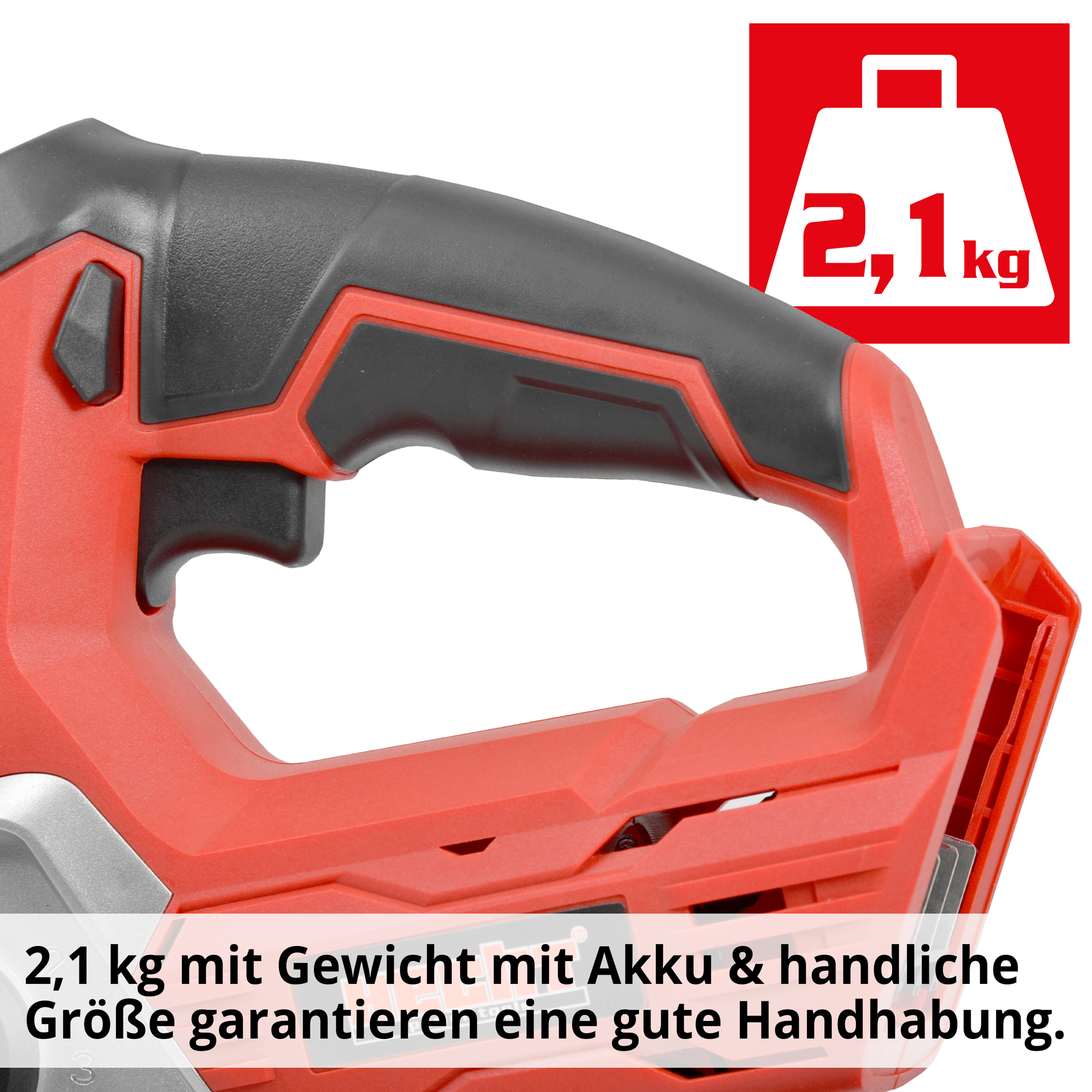 HECHT 1531 Akku Stichsäge; 2,1 kg mit Gewicht mit Akku 6 handliche Größe garantieren eine gute Handhabung