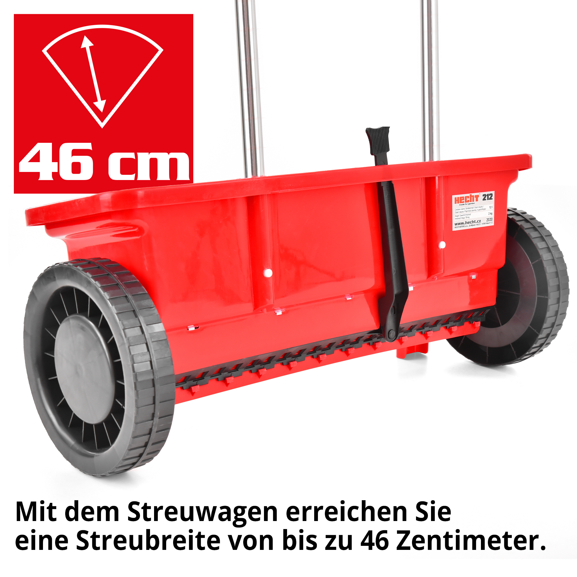 Salzstreuer Hecht mit 46 cm Arbeitsbreite für schnelles vorankommen 