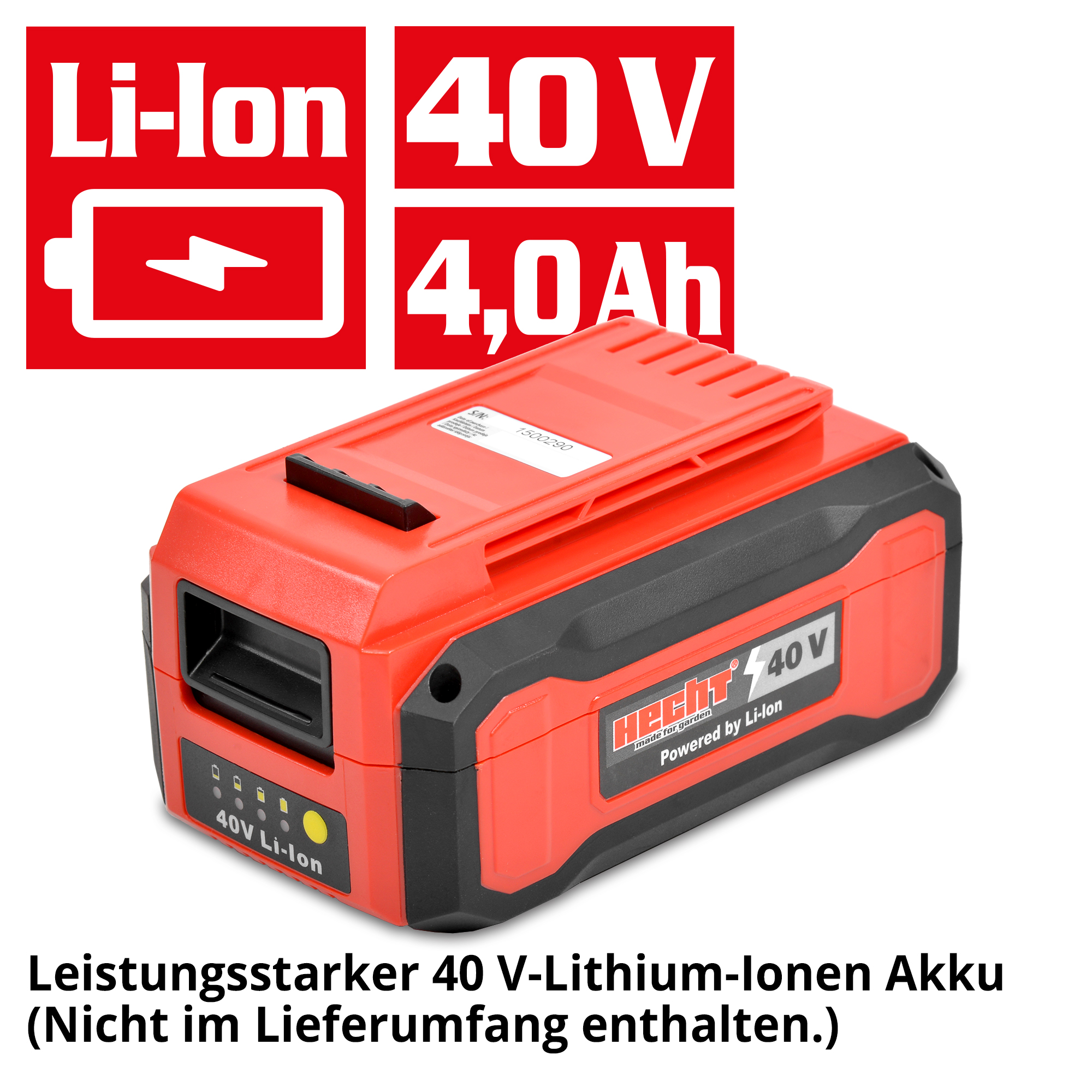 Akku-Heckenschere mit 40 V Lithium-Ionen-Akku 