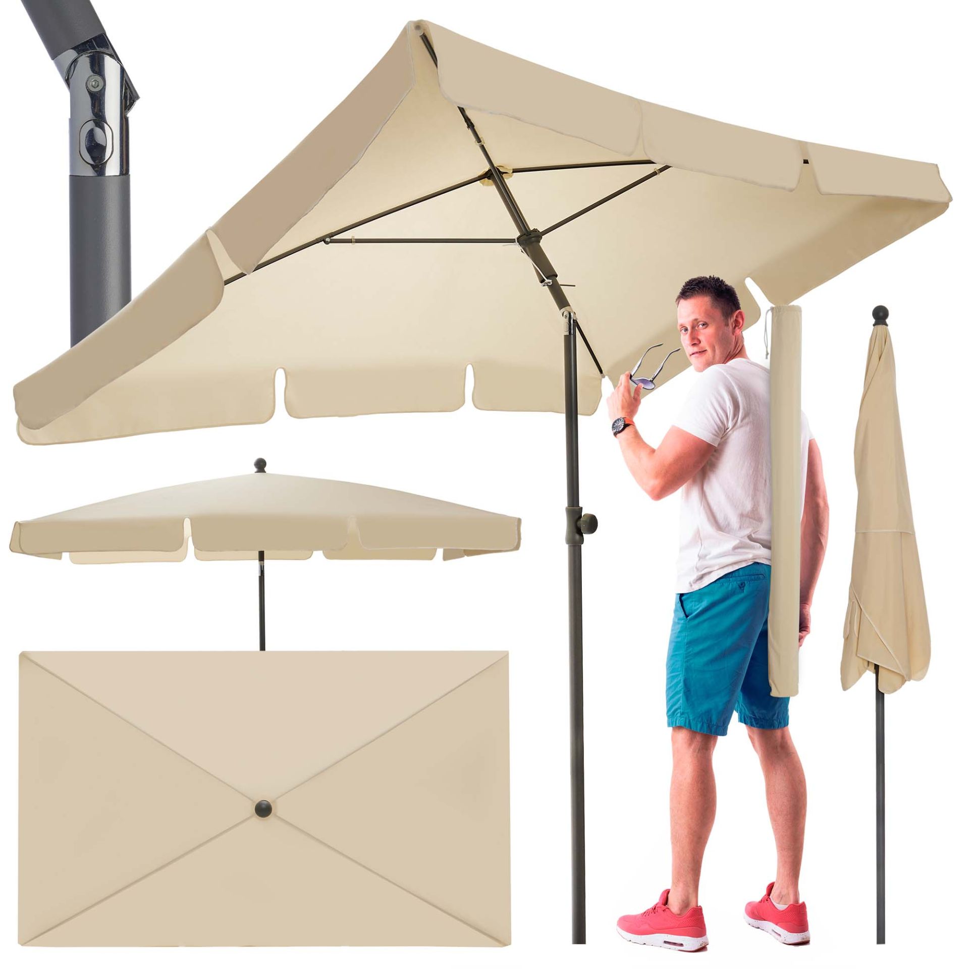 TOM Sonnenschirm SU-100 Beige; schönes Design