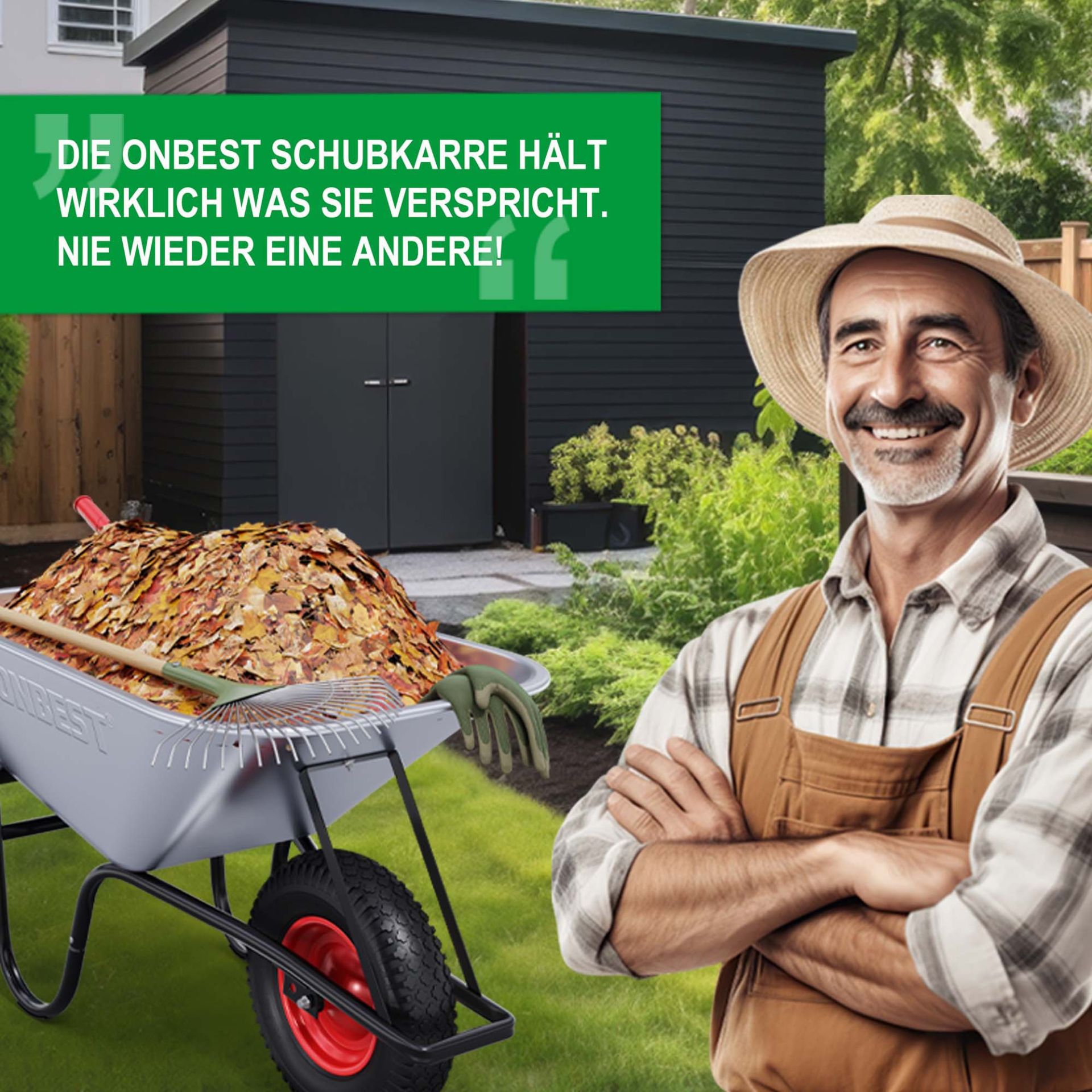 Schubkarre - Einfache Handhabung