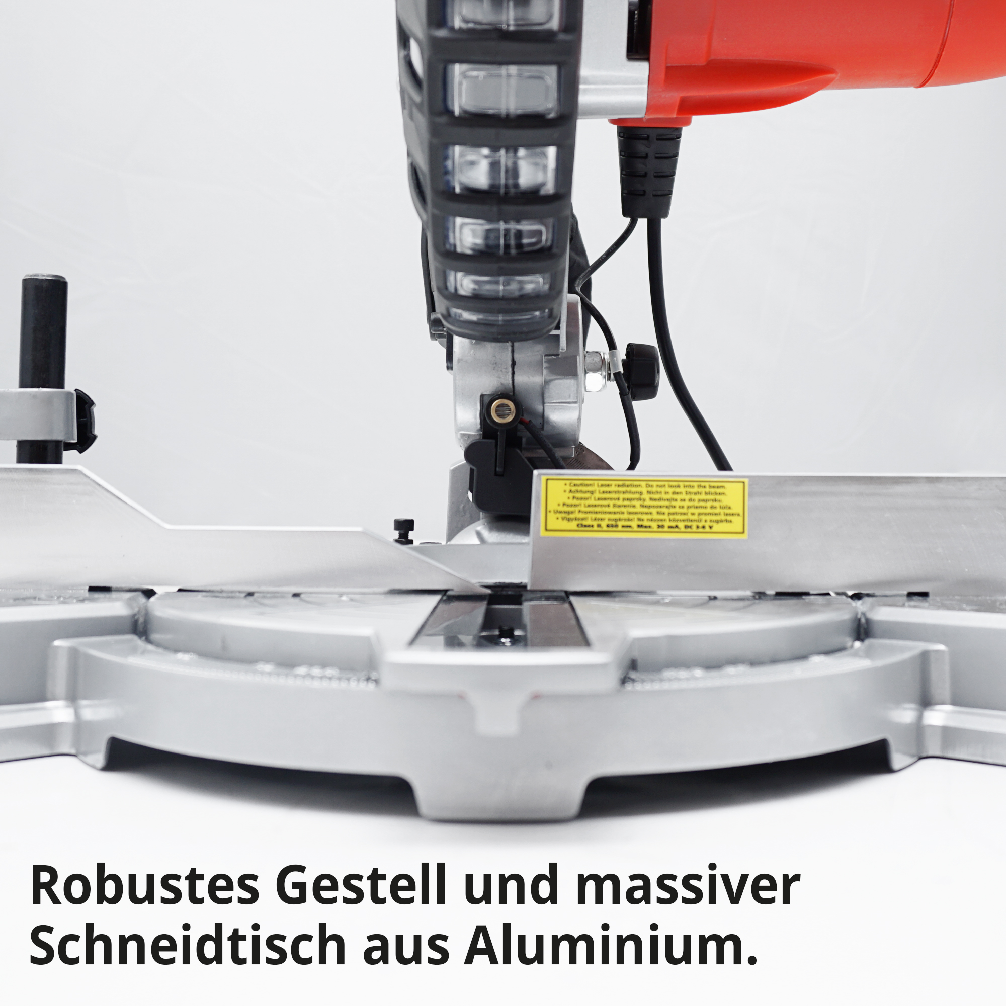 HECHT 813 Kappsäge; Robustes Gestell und massiver Schneidetisch aus Aluminium HECHT 813 Kappsäge; Robustes Gestell und massiver Schneidetisch aus Aluminium