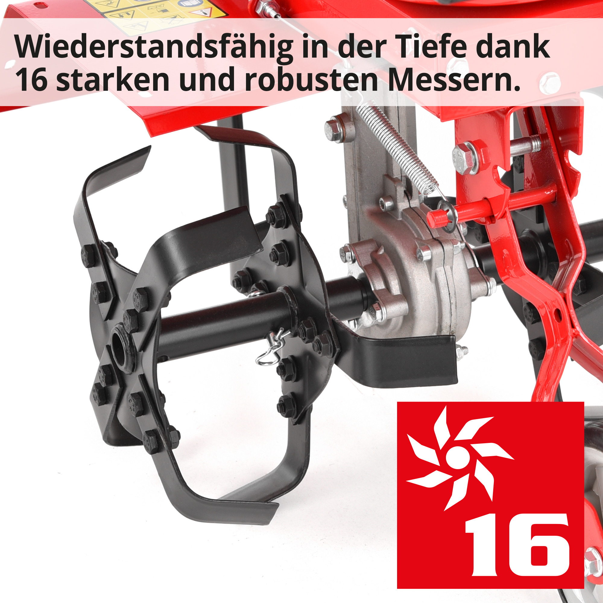 HECHT Gartenhacke 761 Gartenhacke mit widerstandsfähigen und robusten Messern