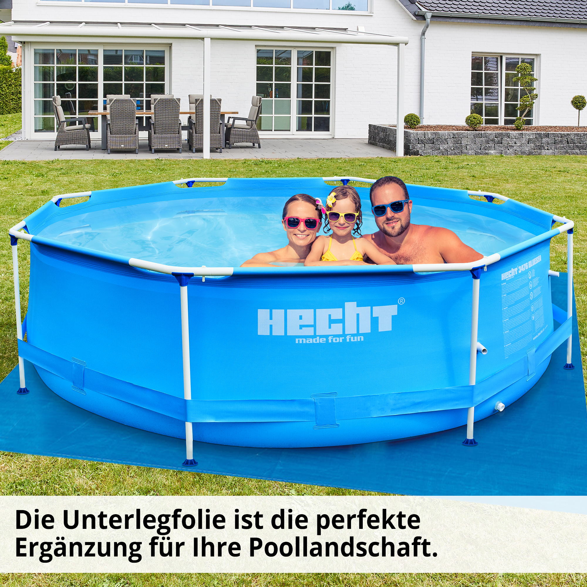 Hecht 016124 Unterlegfolie ist die perfekte Ergänzung für Ihre Poollandschaft