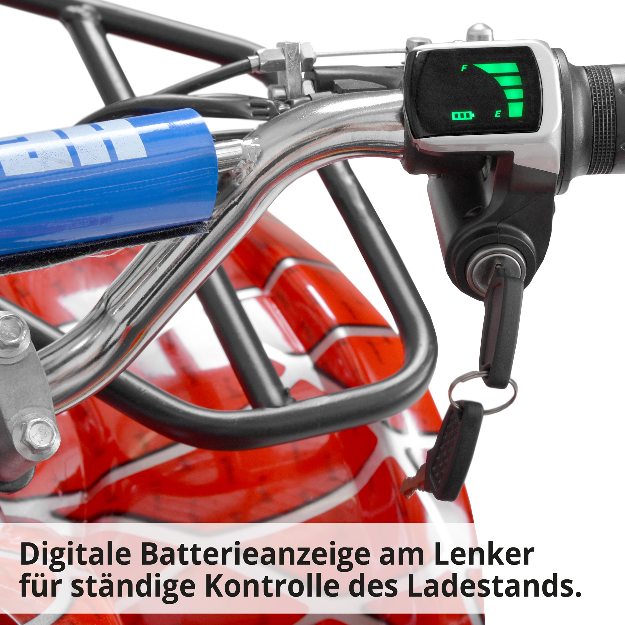 Quad; Digitale Batterieanzeige am Lenker