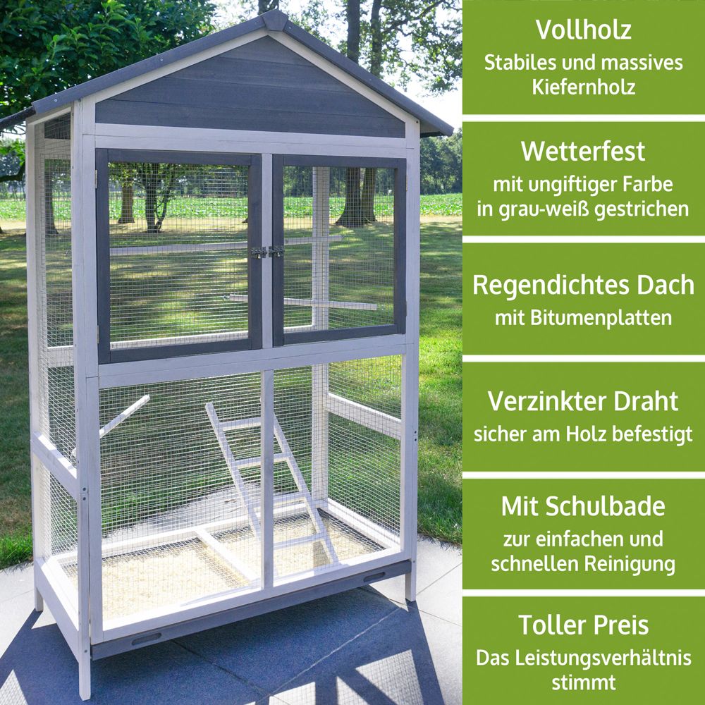 Vogelvoliere Apollo XL; tolles Preis-Leistungs-Verhältnis