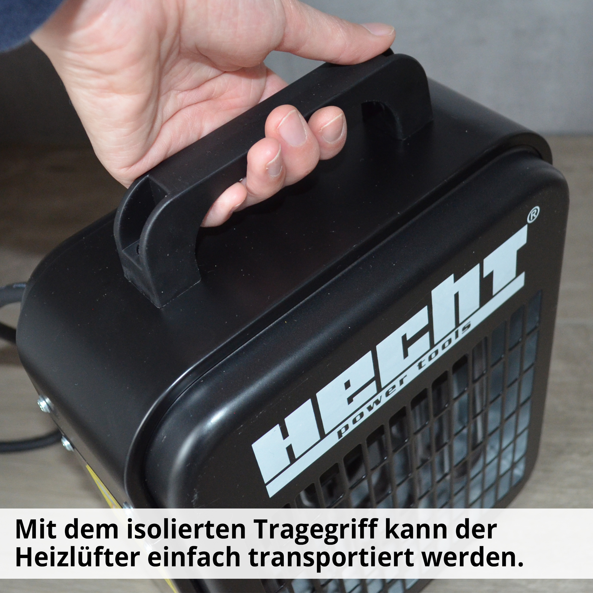 HECHT Heizlüfter 3500 mobiler Heizlüfter  mt isoliertem Tragegriff