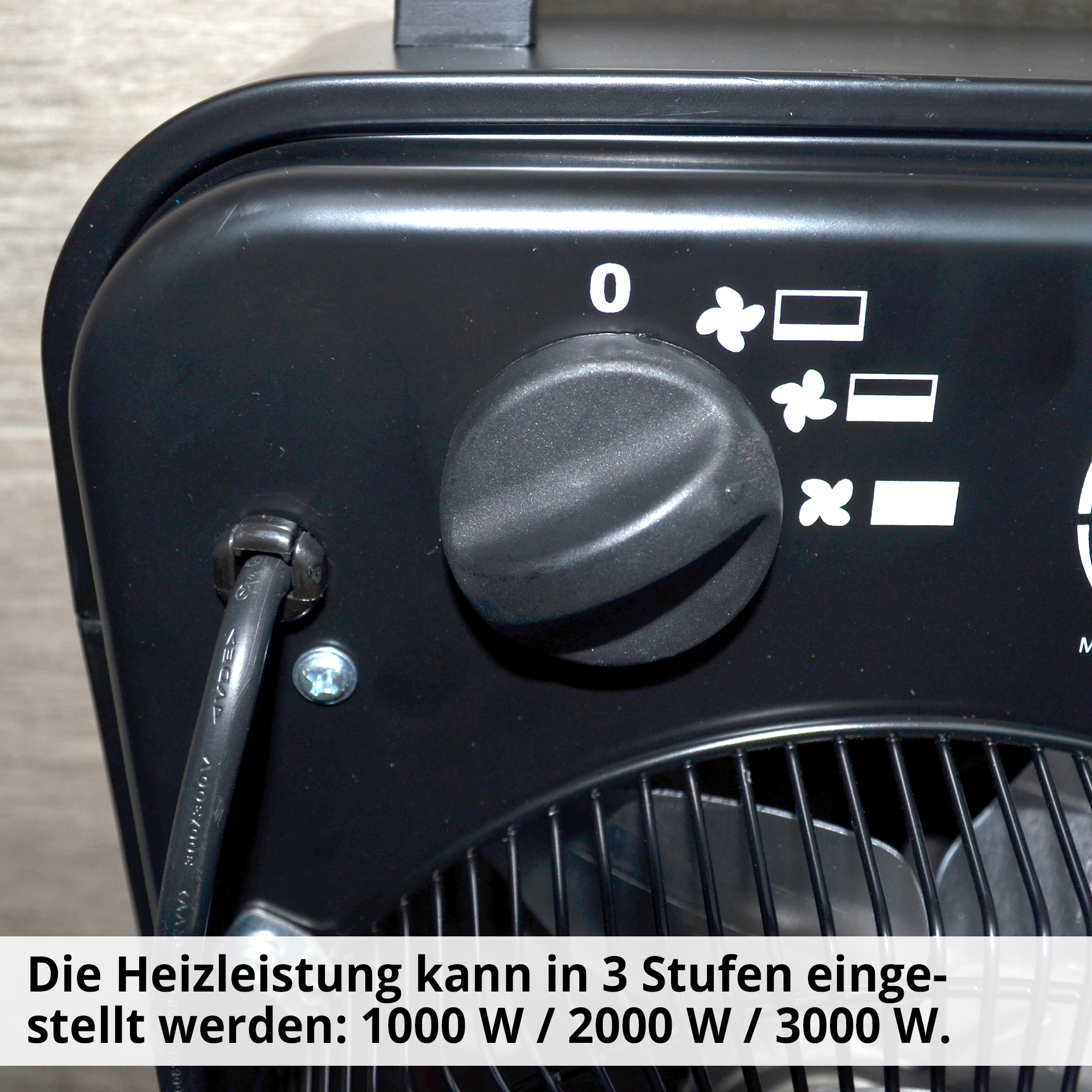 HECHT Heizlüfter 3500 mobiler Heizlüfter mit verstellbaren Heizstufen