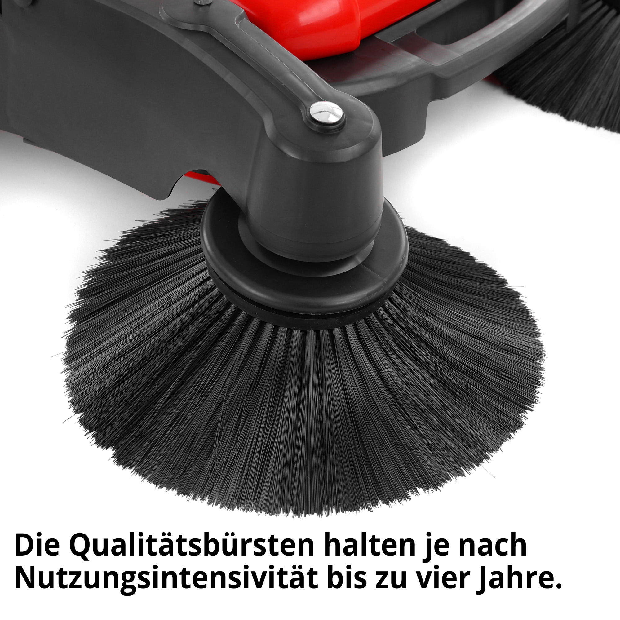 HECHT 8105 Handkehrmaschine; Die Qualitätsbürsten halten je nach Nutzungsintensivität bis zu vier Jahre