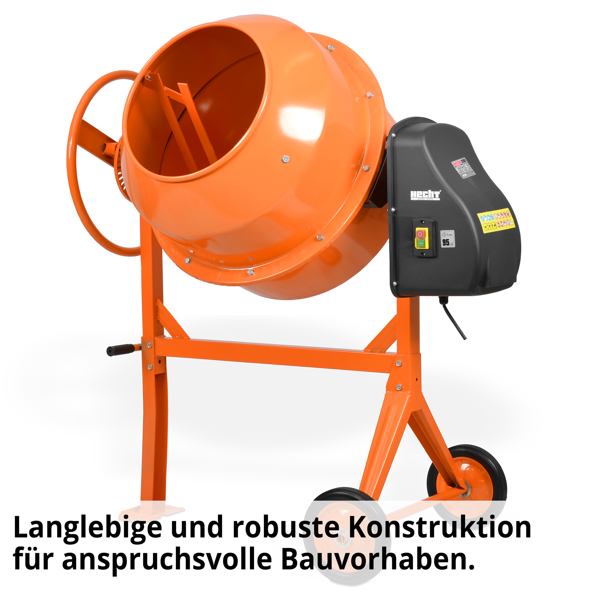 HECHT Betonmischer 2185 Betonmischer hat eine langlebige und robuste Kontruktion