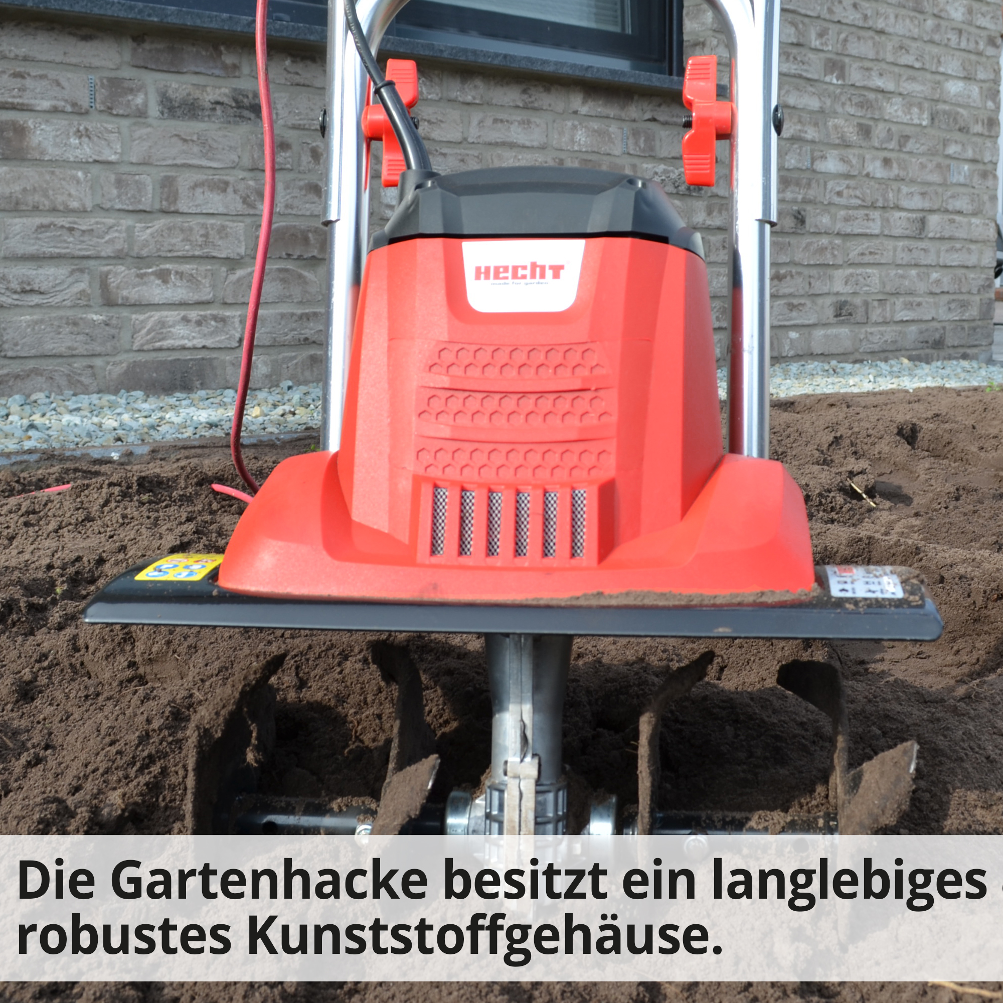 Gartenhacke; langlebiges, robustes Kunststoffgehäuse