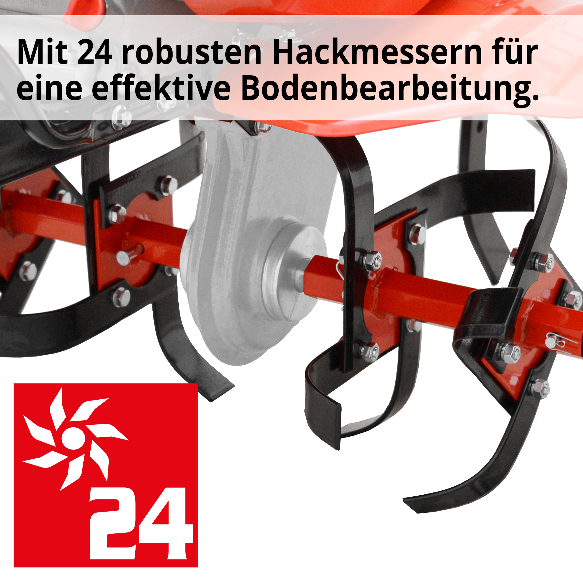 HECHT Benzin Gartenhacke »796« Benzin Gartenhacke mit robusten Hackmessern