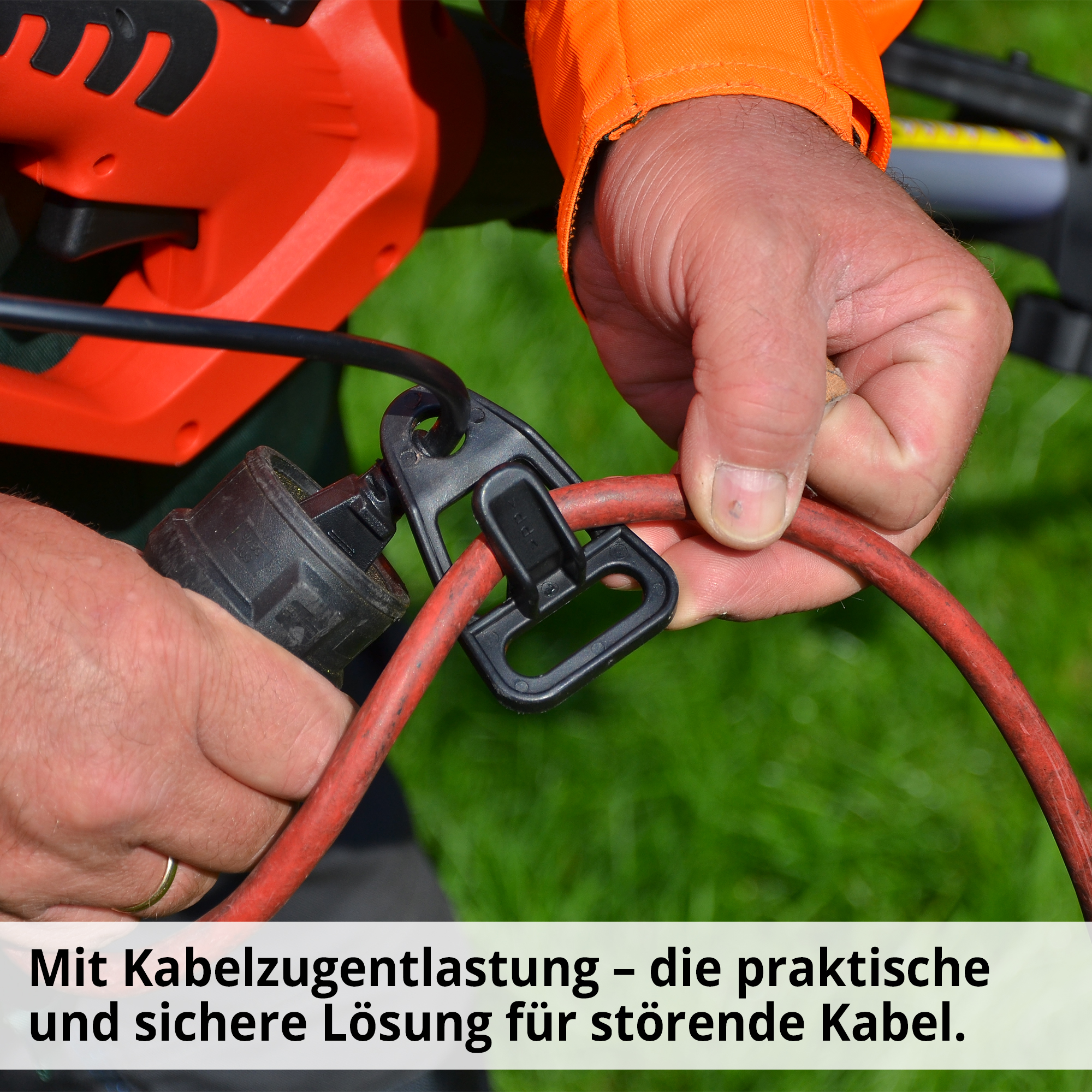 Elektro-Multitool mit Kabelzugentlastung für sicheres arbeiten 