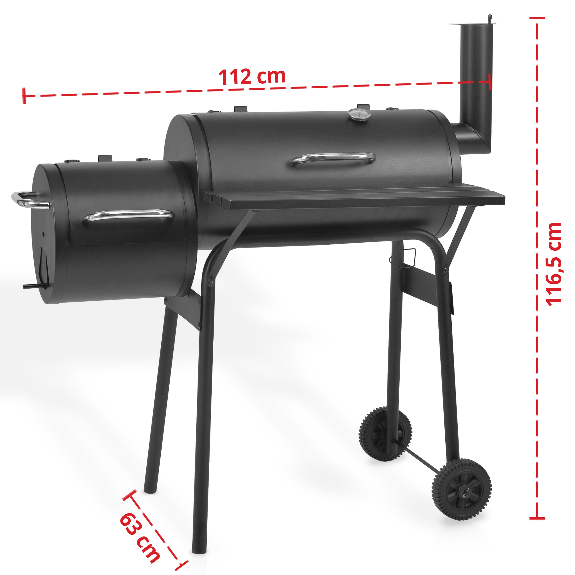 HECHT Luxus Smoker Grill »Sentinel Minor« Maße und größe