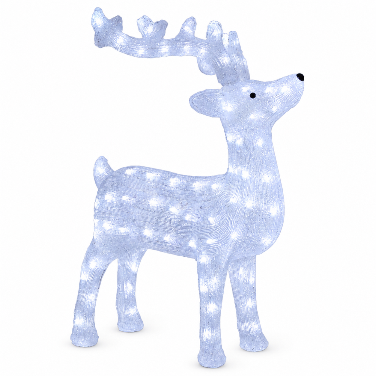 Onbest Renntier mit Led 67 x 25 x 74 cm 48005  (Dieses Bild wurde mit Hilfe von KI generiert.)