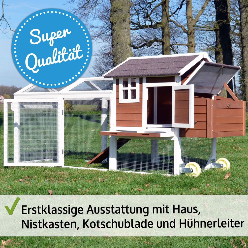 zooprinz Hünhervoliere Mobi hochqualitative Ausstattung  (Dieses Bild wurde mit Hilfe von KI generiert.)