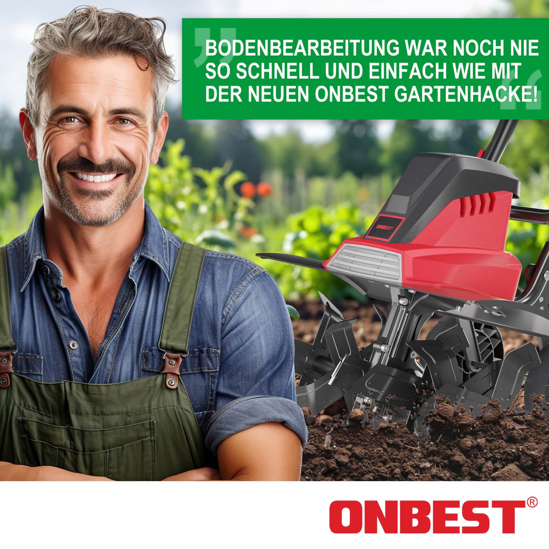 Gartenhacke Elektro T1545 - Schnelle und einfache Bodenbearbeitung