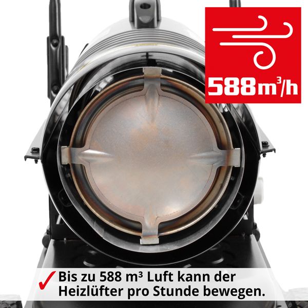 HECHT Diesel Heizkanone 3021 Heizkanone mit hohem Heizvolumen