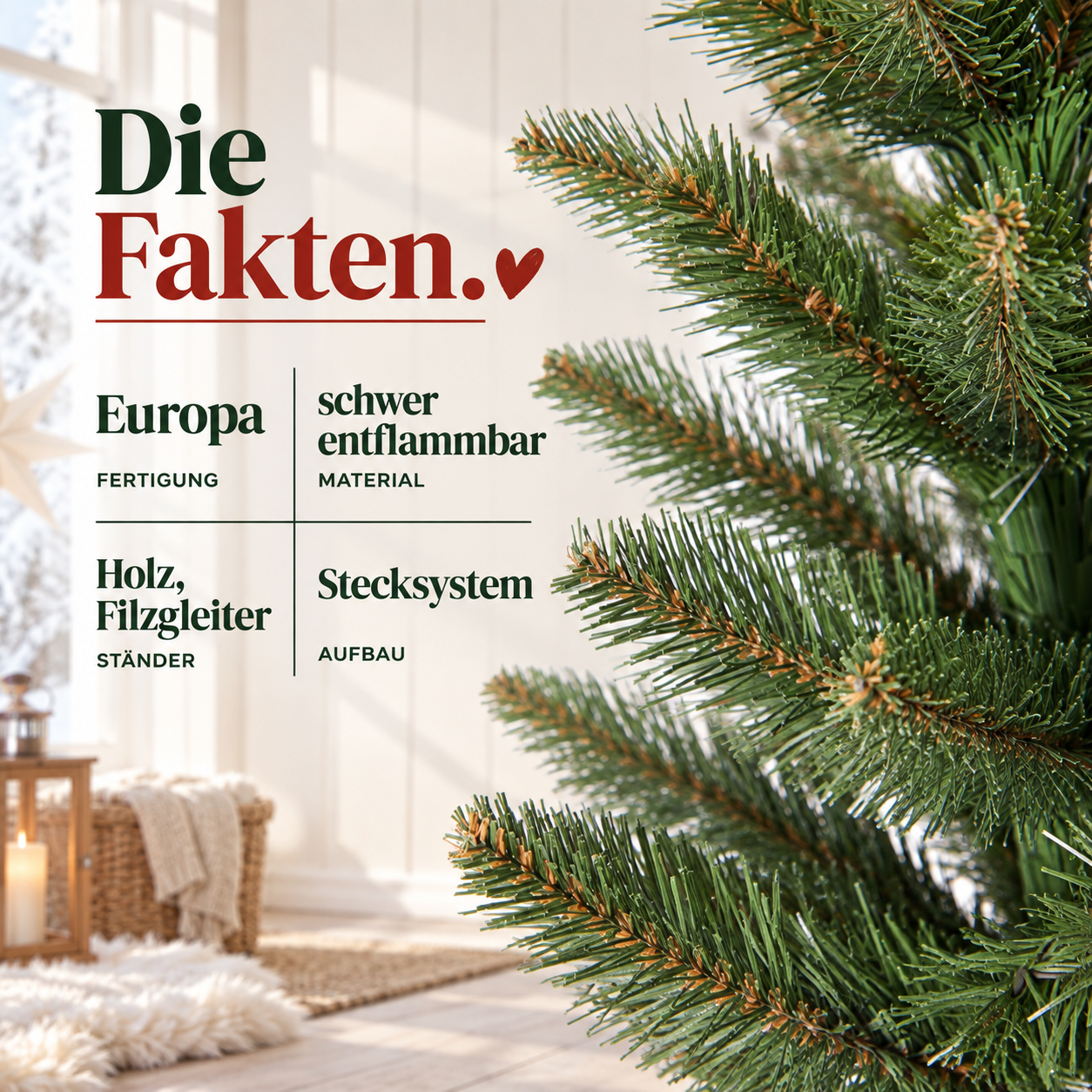 ONBEST Tannenbaum Set: Künstliche Tanne mit Holzständer, Tasche und 5 Karten (Dieses Bild wurde mit Hilfe von KI generiert.)