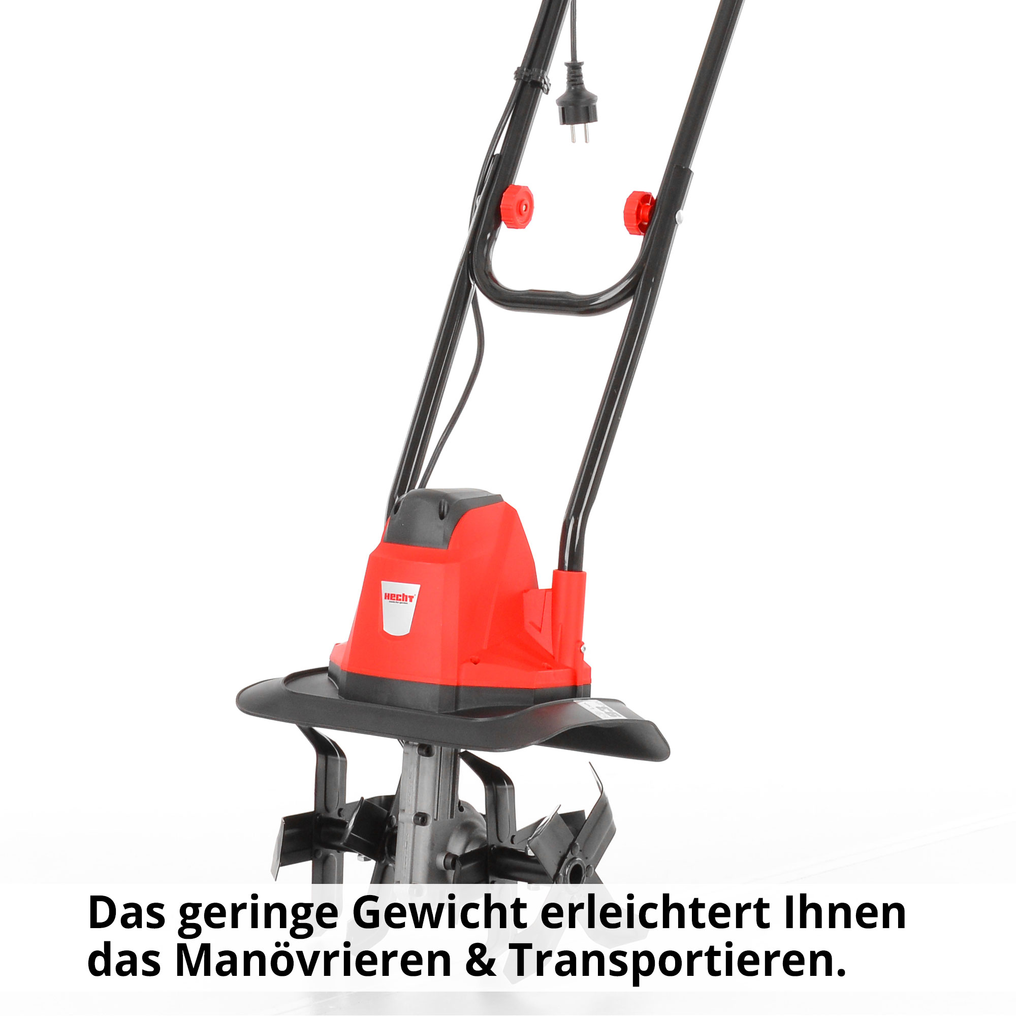 Gartenhacke; Geringes Gewicht erleichtert das Manövrieren und den Transport