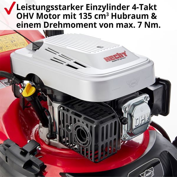 HECHT Benzin-Rasenmäher »548 SWE« Benzin-Rasenmäher mit kraftvollem Motor