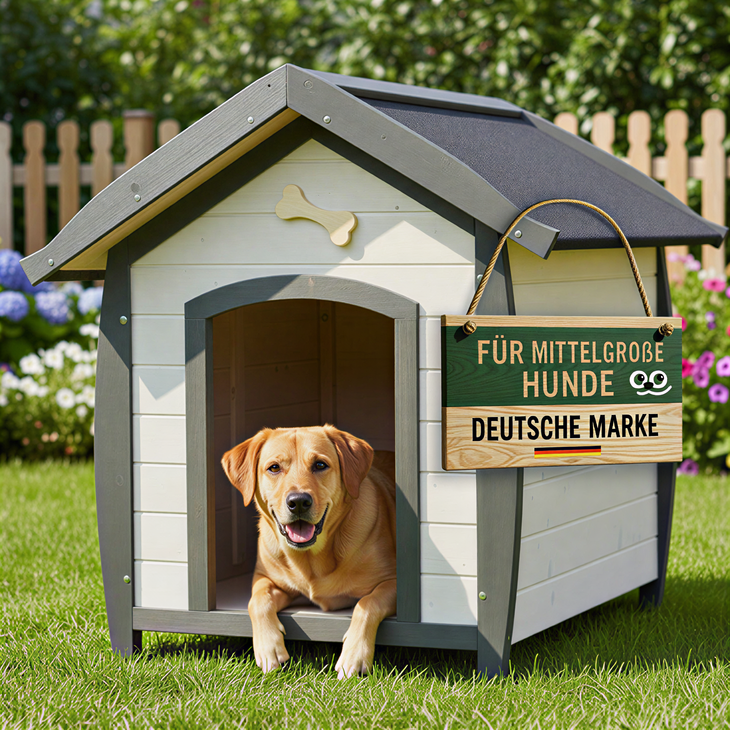 Hundehütte Bella L für mittlere Hunde zooprinz