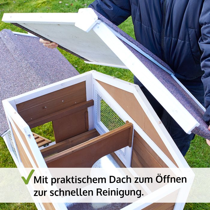Hasenstall Hofstadl; praktisches Dach zum Öffnen
