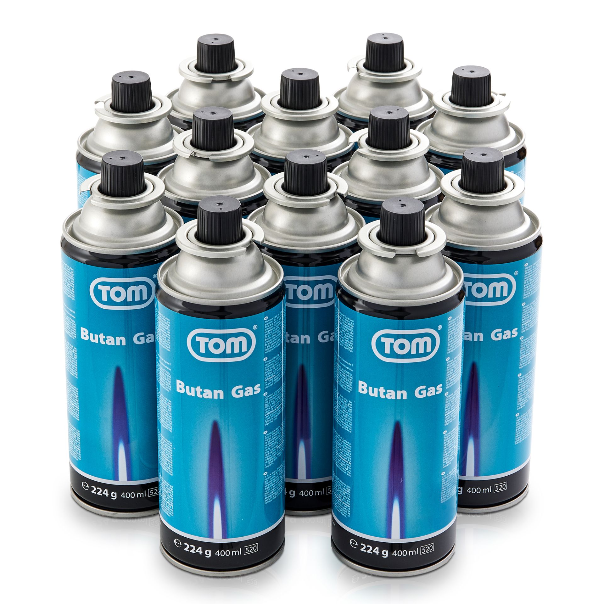 12 Dosen CG-227 TOM Butan Gas