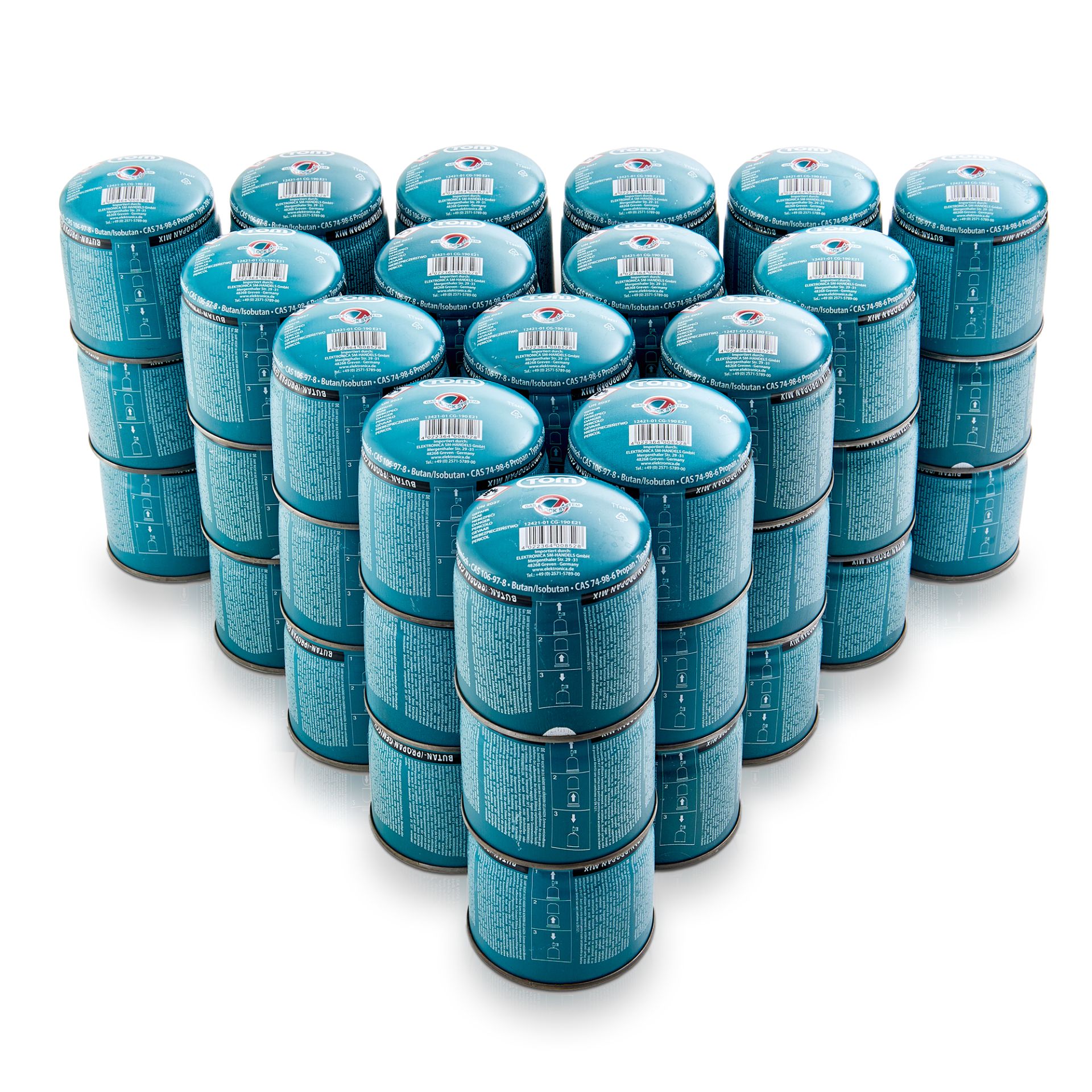 48 Stech-Kartuschen CG-190 TOM Butan Gas