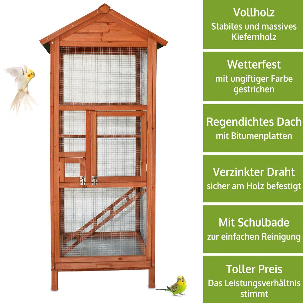 zooprinz Vogelvoliere Modell M Vorteile