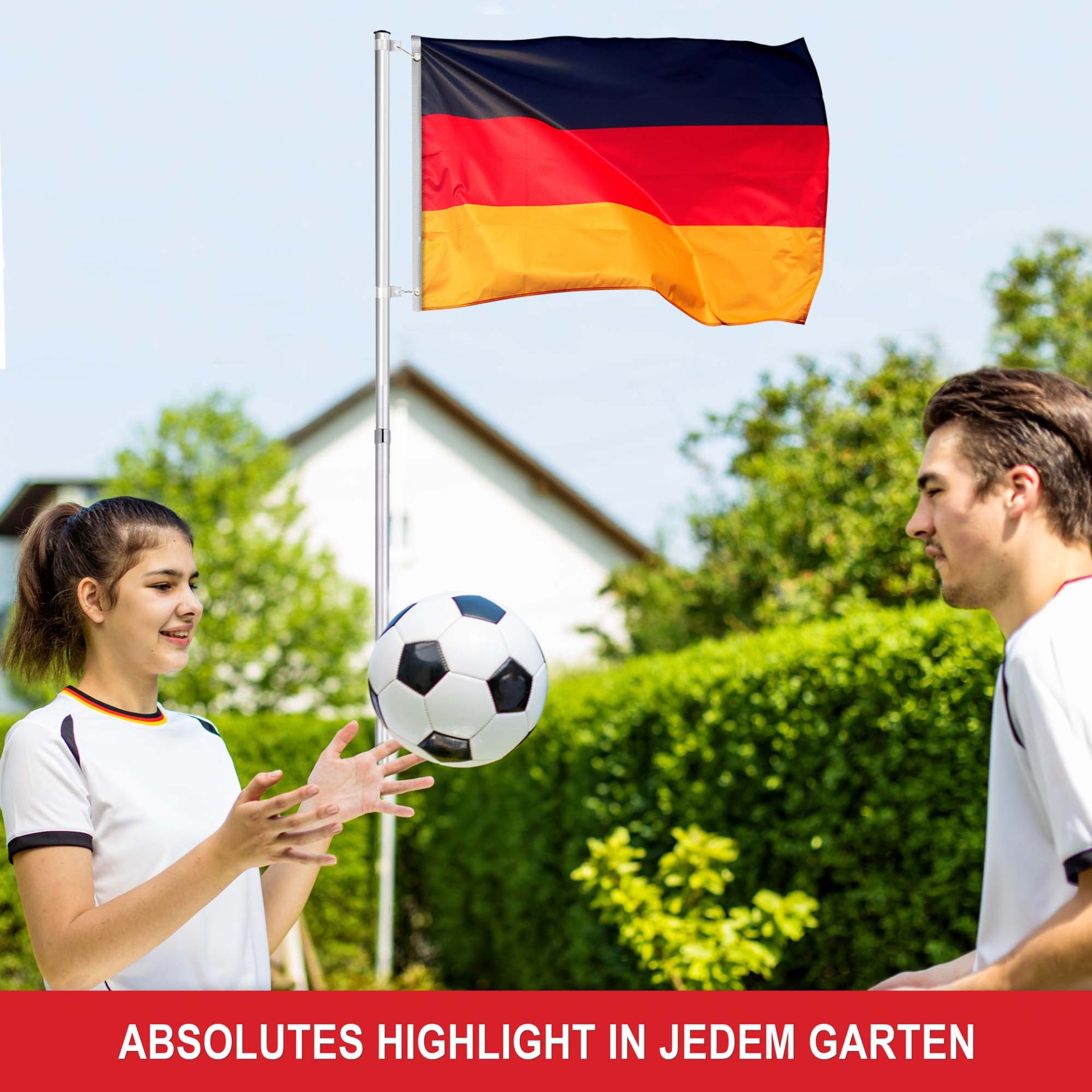 Fahnenmast - Absolutes Highlight in jedem Garten