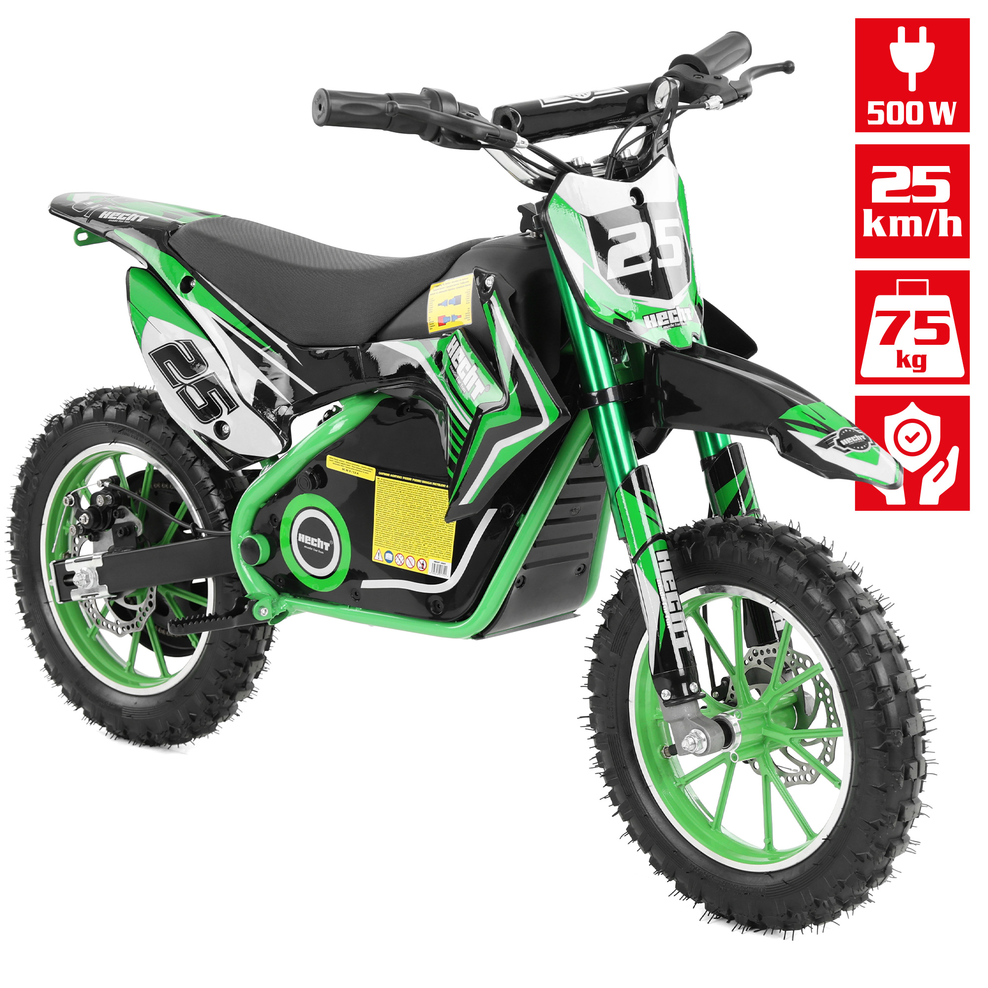 E-Pocketbike mit 75 kg Tragkraft und bis zu 25 kmh Geschwindigkeit 