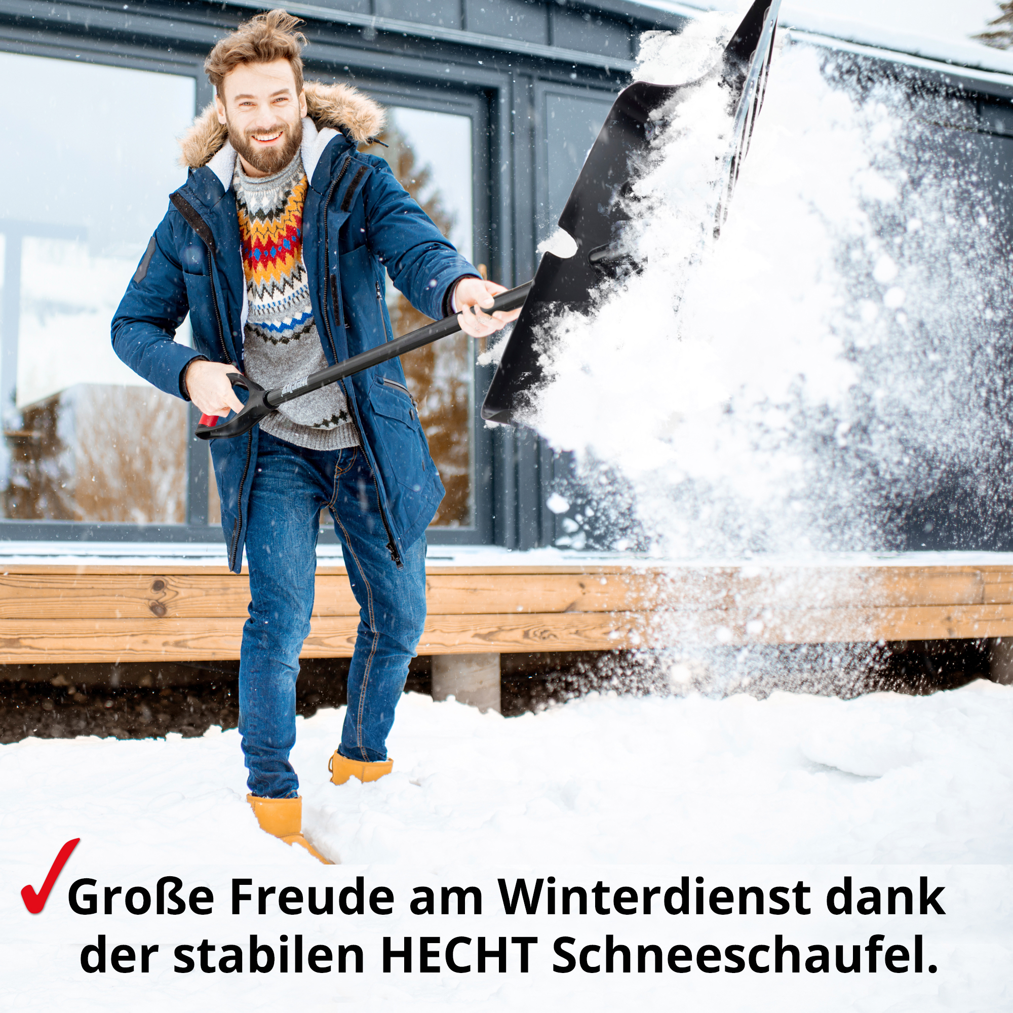 Schneeschaufel Schneeschieber von HECHT