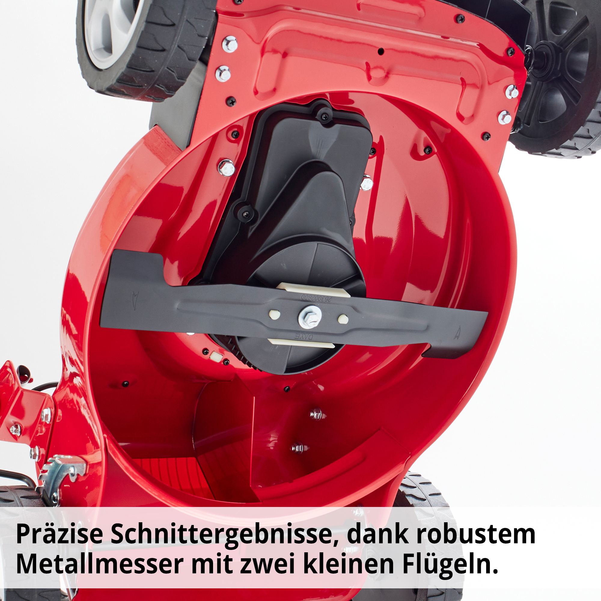Elektro-Motor-Rasenmäher mit robusten Metallmessern und zwei kleine Flügeln  für Präzise Ergebnisse 