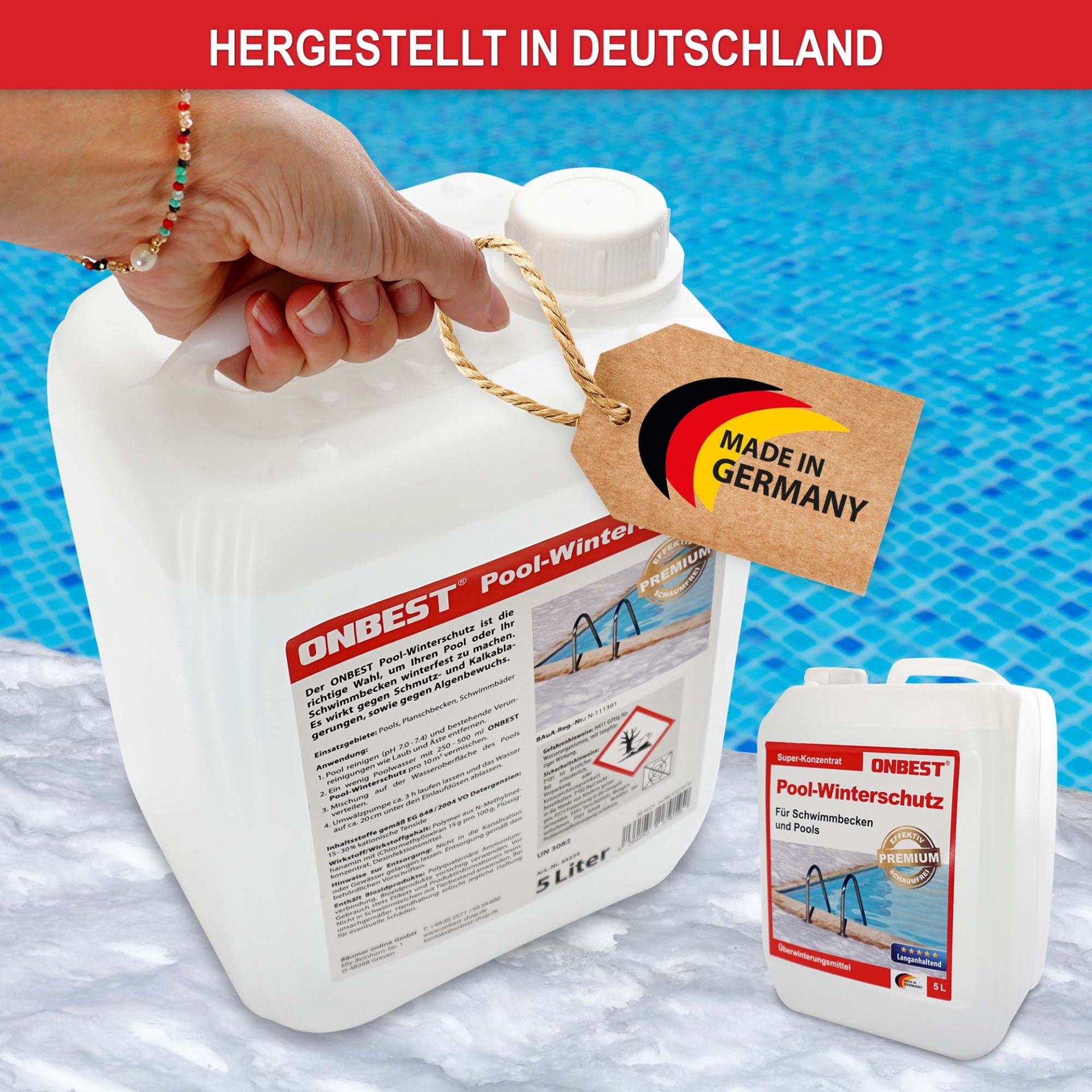 Pool Winterschutz 5L - Hergestellt in Deutschland Pool Winterschutz 5L - Hergestellt in Deutschland