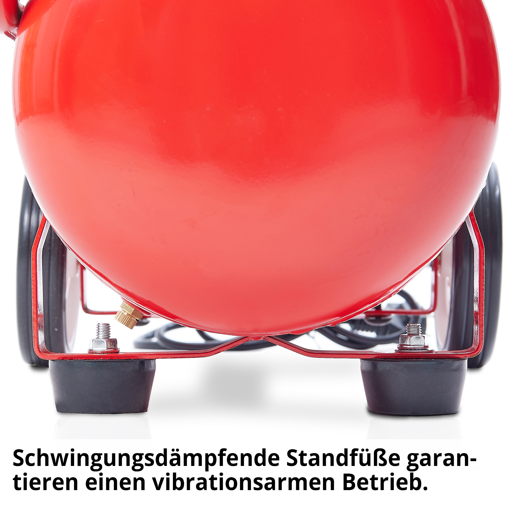 Flüster Kompressor; Schwingungsdämpfende Standfüße