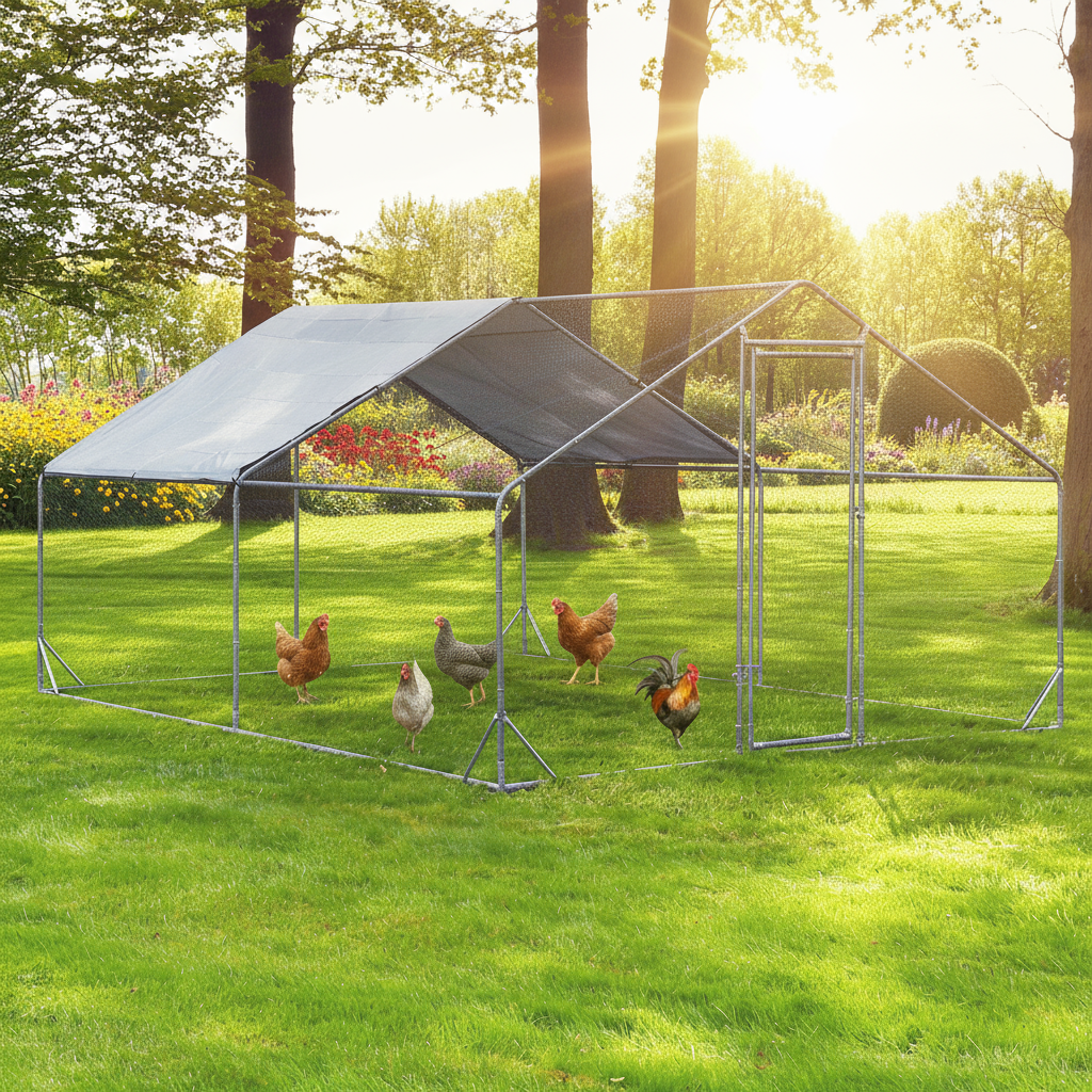 Zooprinz Hühnervoliere Metall XXL für 5 Hühner