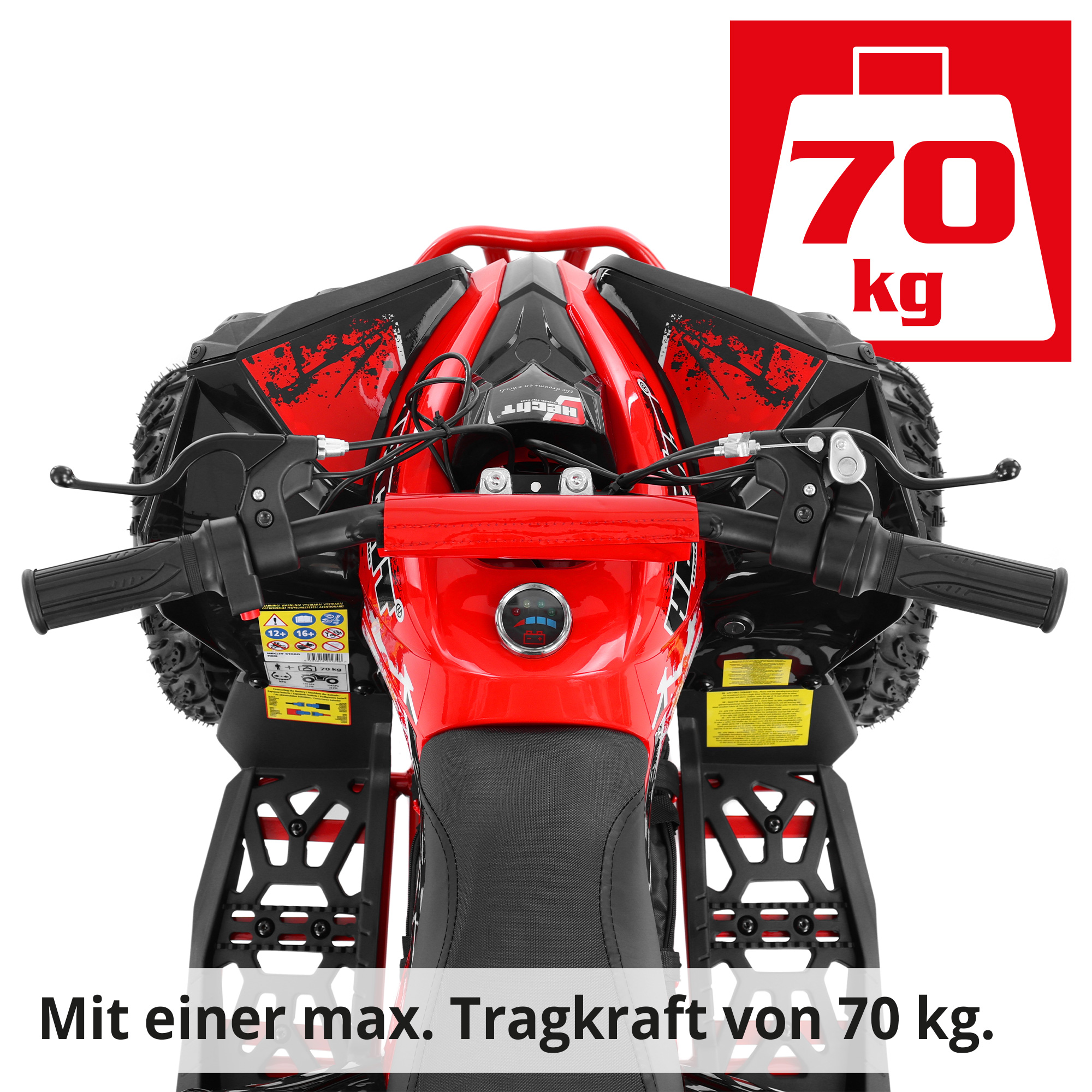 Elektro Quad; Maximale Tragkraft von 70 Kilogramm