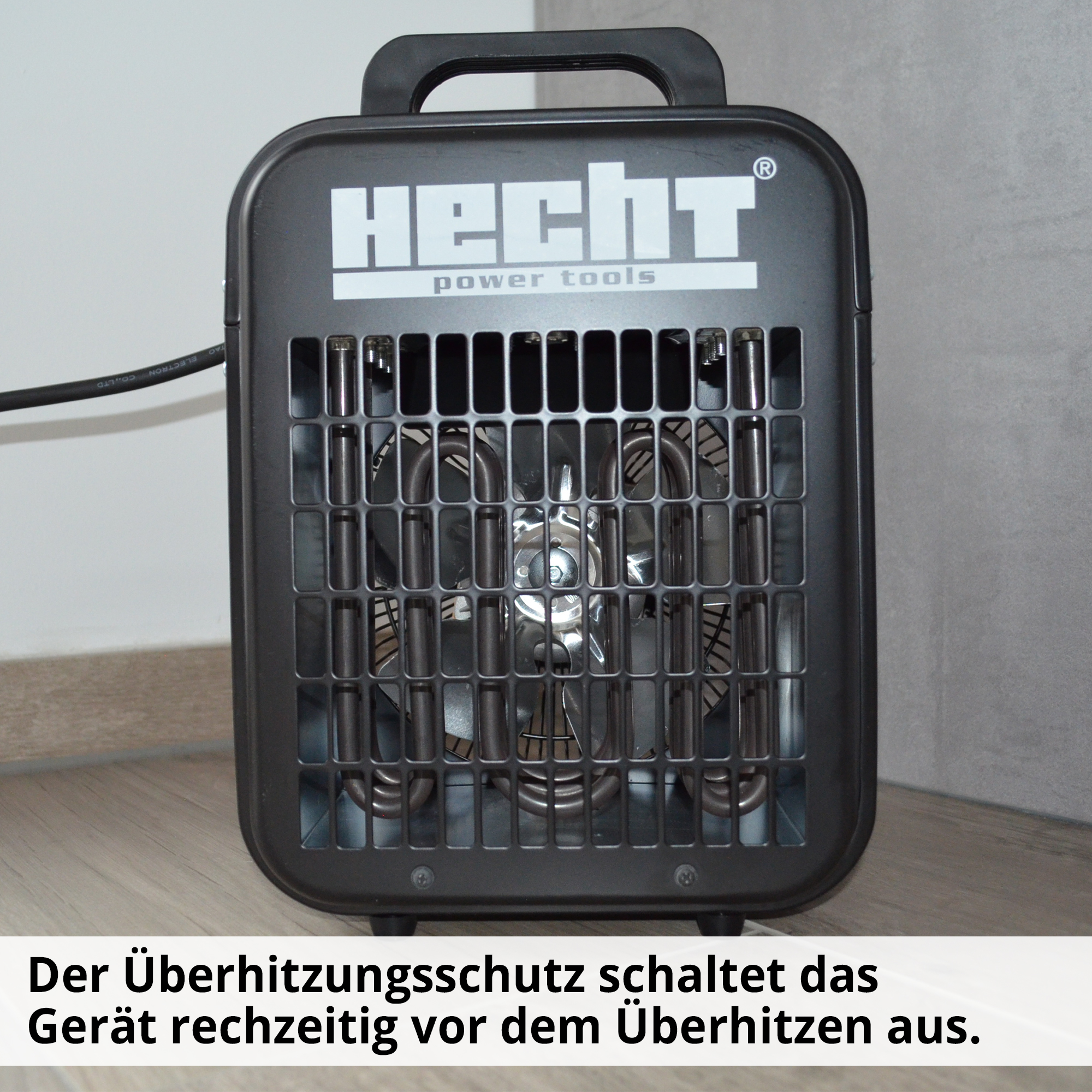 HECHT Heizlüfter 3500 mobiler Heizlüfter mit Überhitzungsschutz