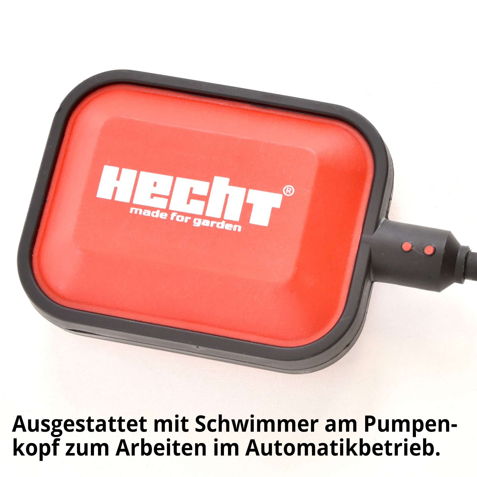Tauchpumpe;  Ausgestattet mit Schwimmer am Pumpenkopf zum Arbeiten im Automatikbetrieb