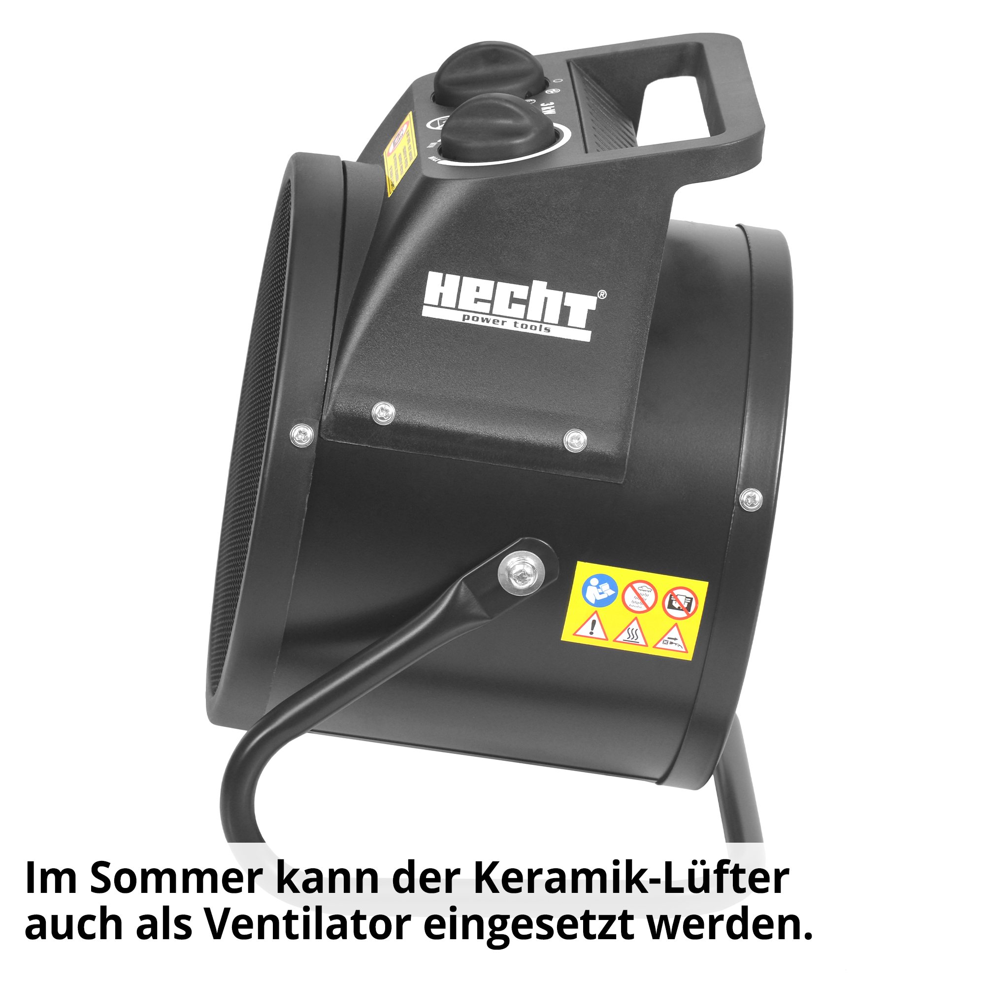 Keramik-Heizlüfter; Kann als Ventilator eingesetzt werden