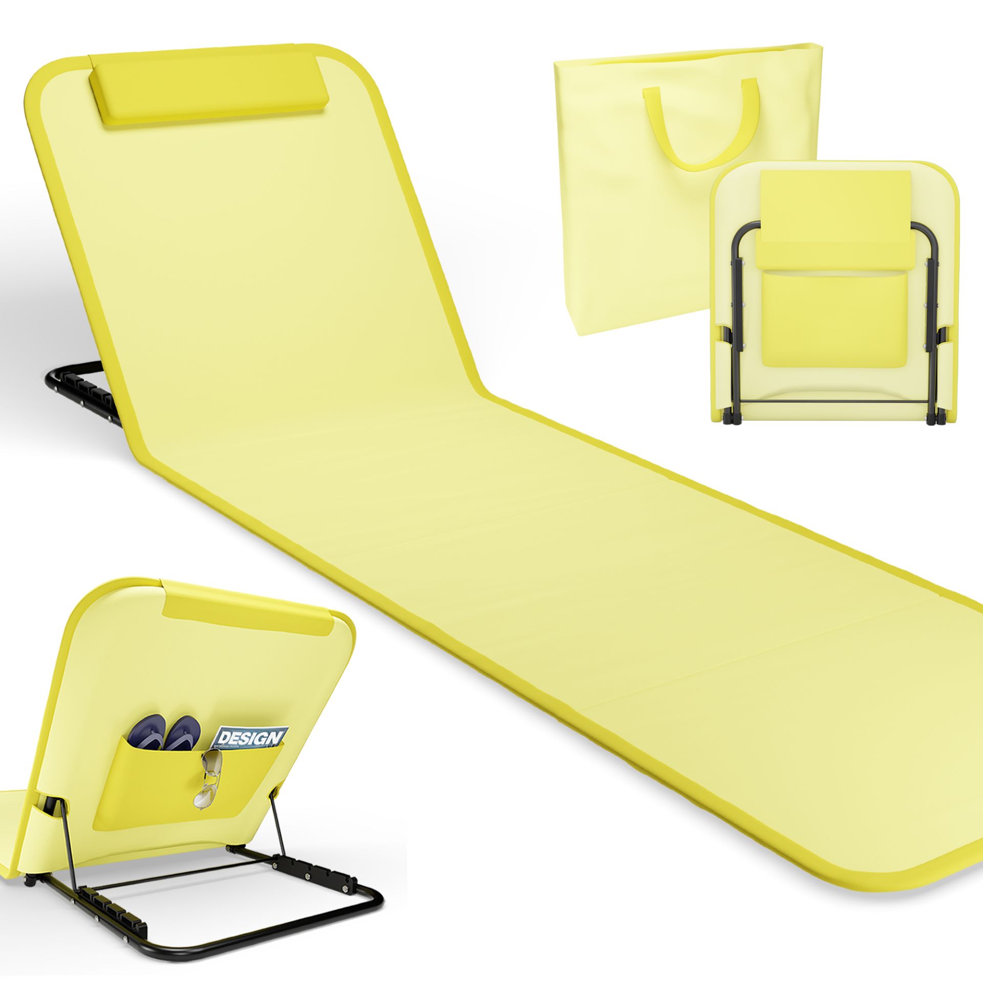 ONBEST, Strandliege gelb, Artikelnummer 44448